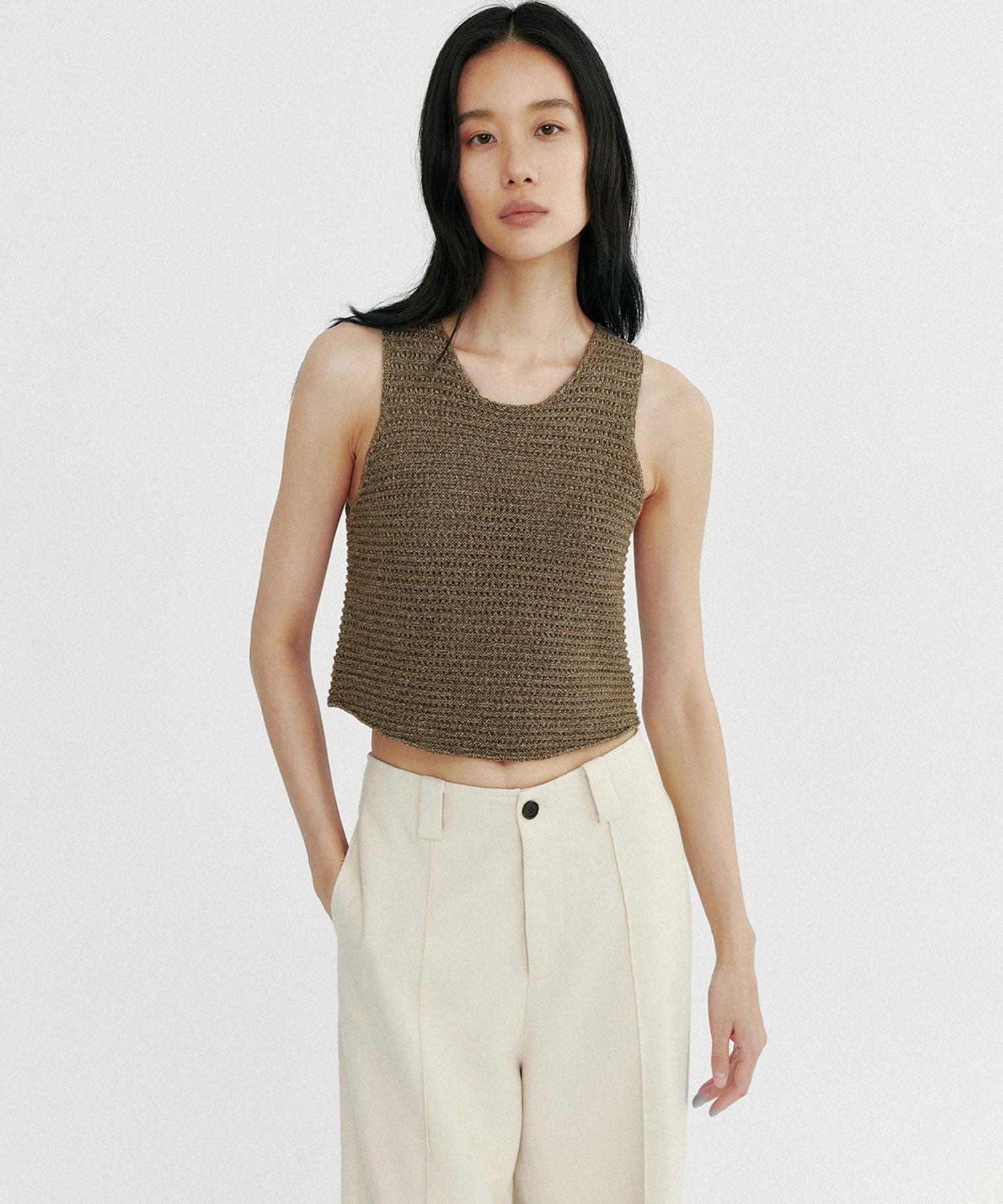 メランジニットベスト