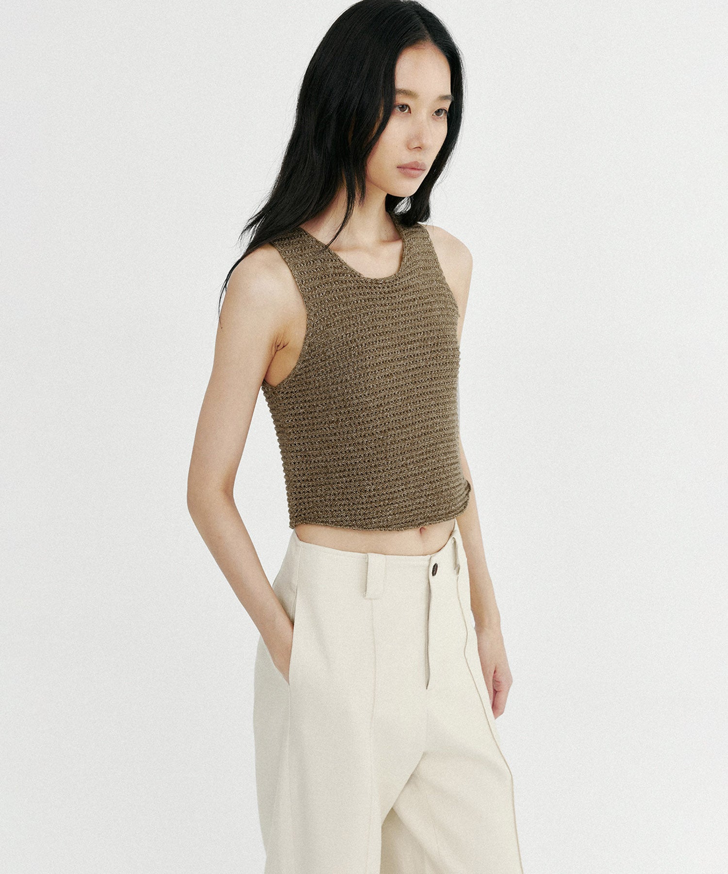 メランジニットベスト