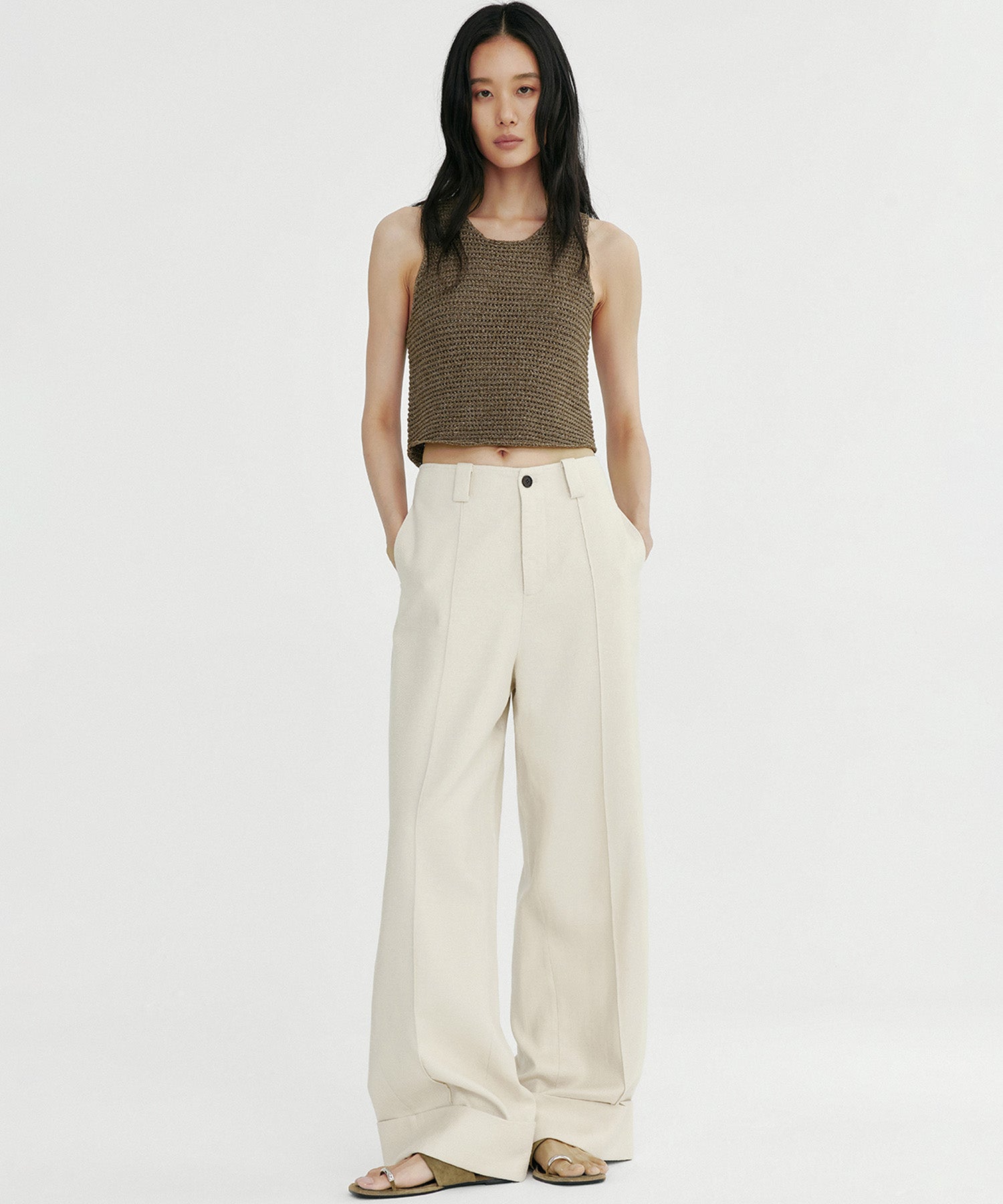 メランジニットベスト