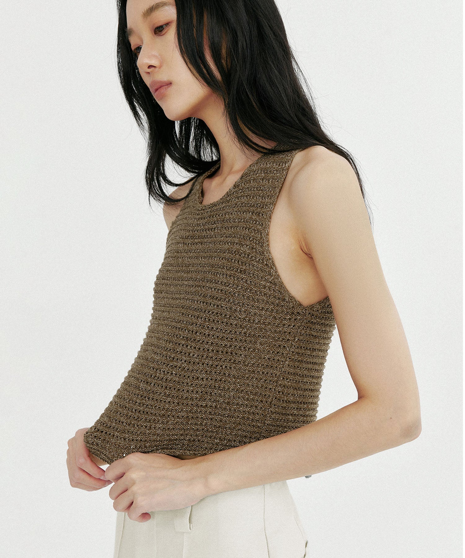 メランジニットベスト