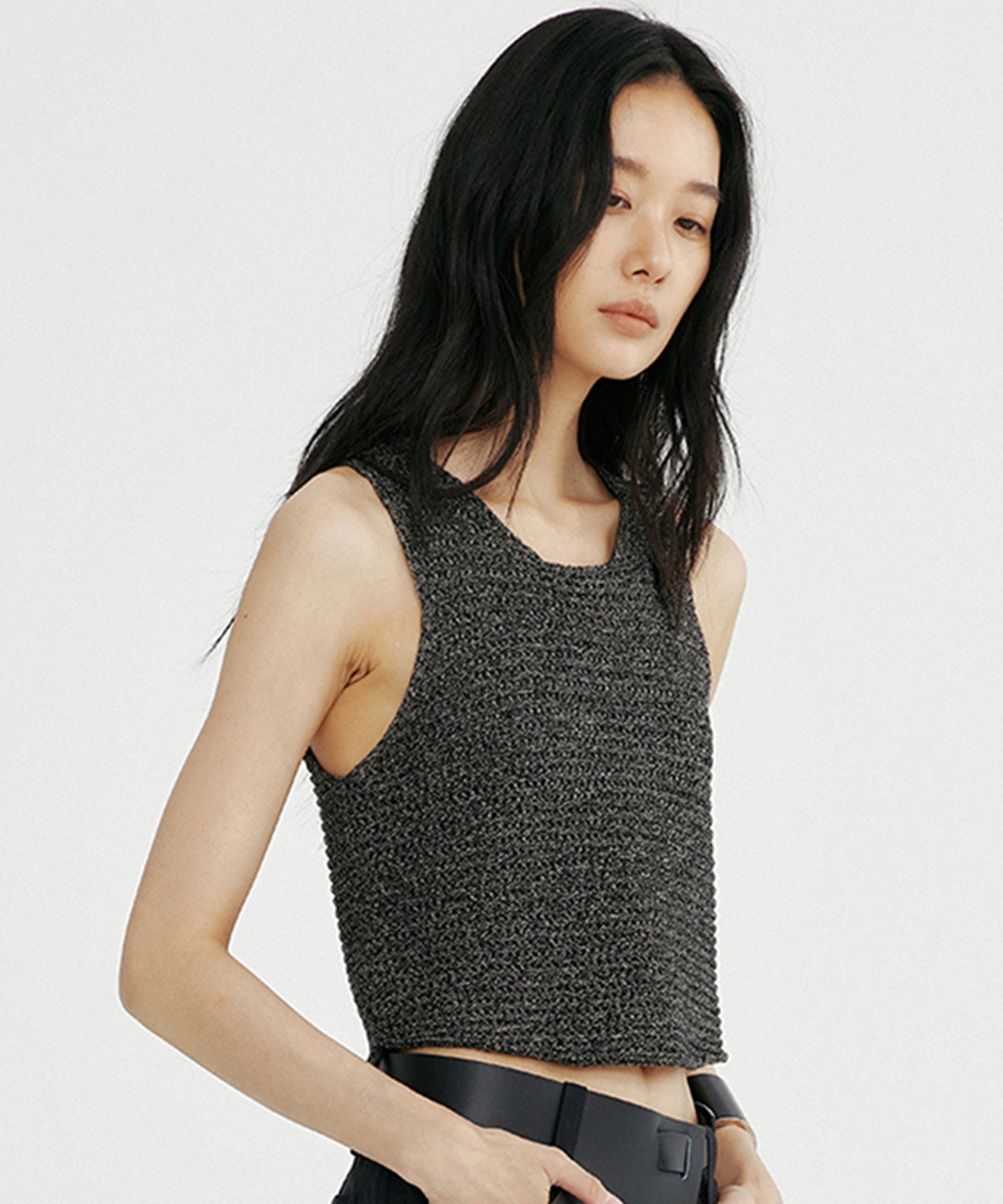 メランジニットベスト