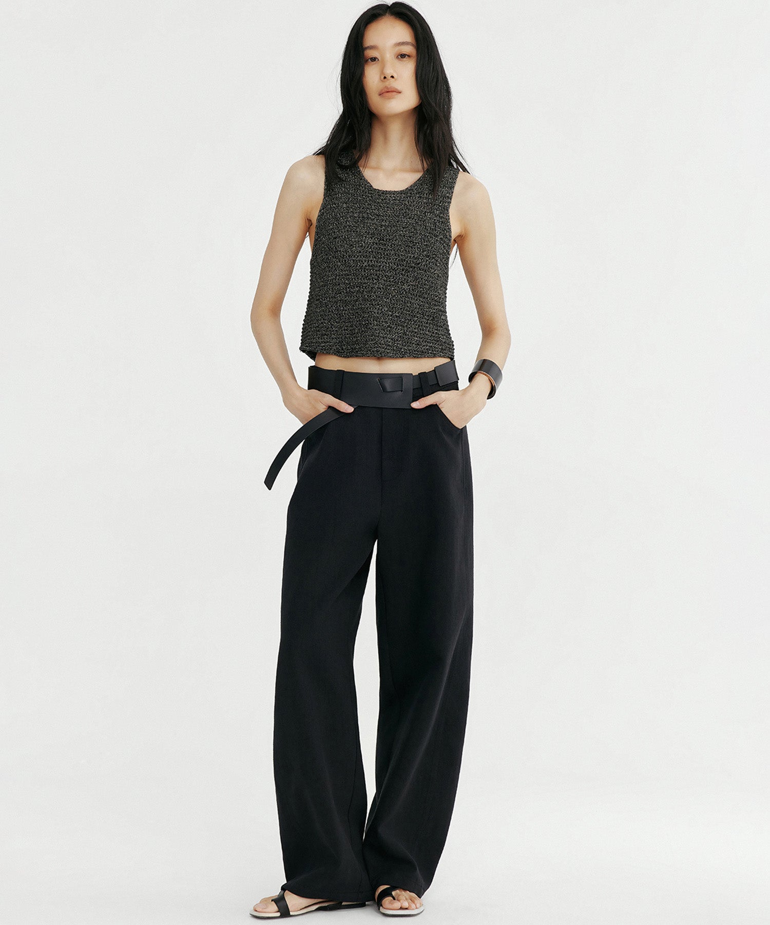 メランジニットベスト