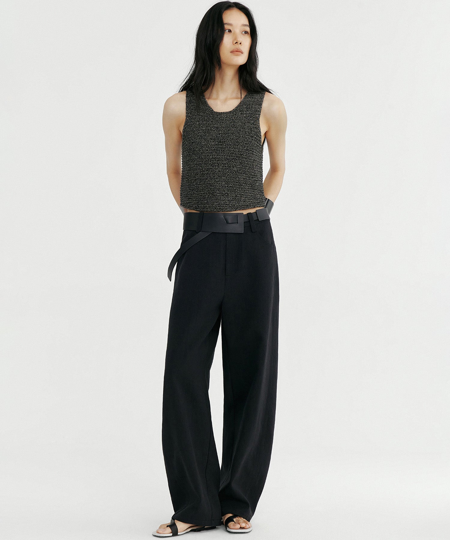 メランジニットベスト