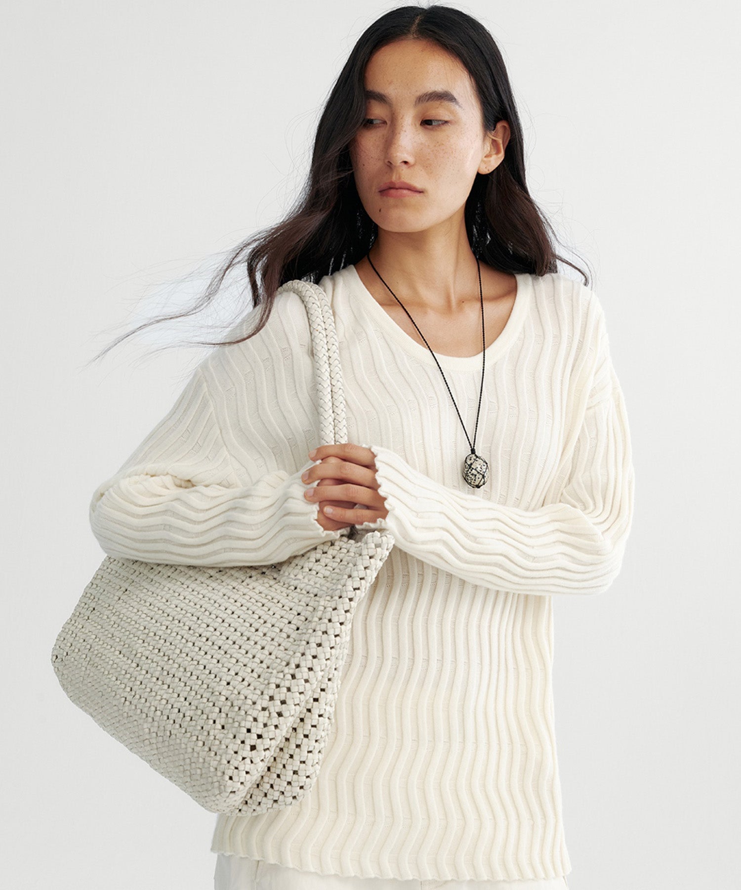 【12月上旬お届け予約商品】ウェービーニットトップス