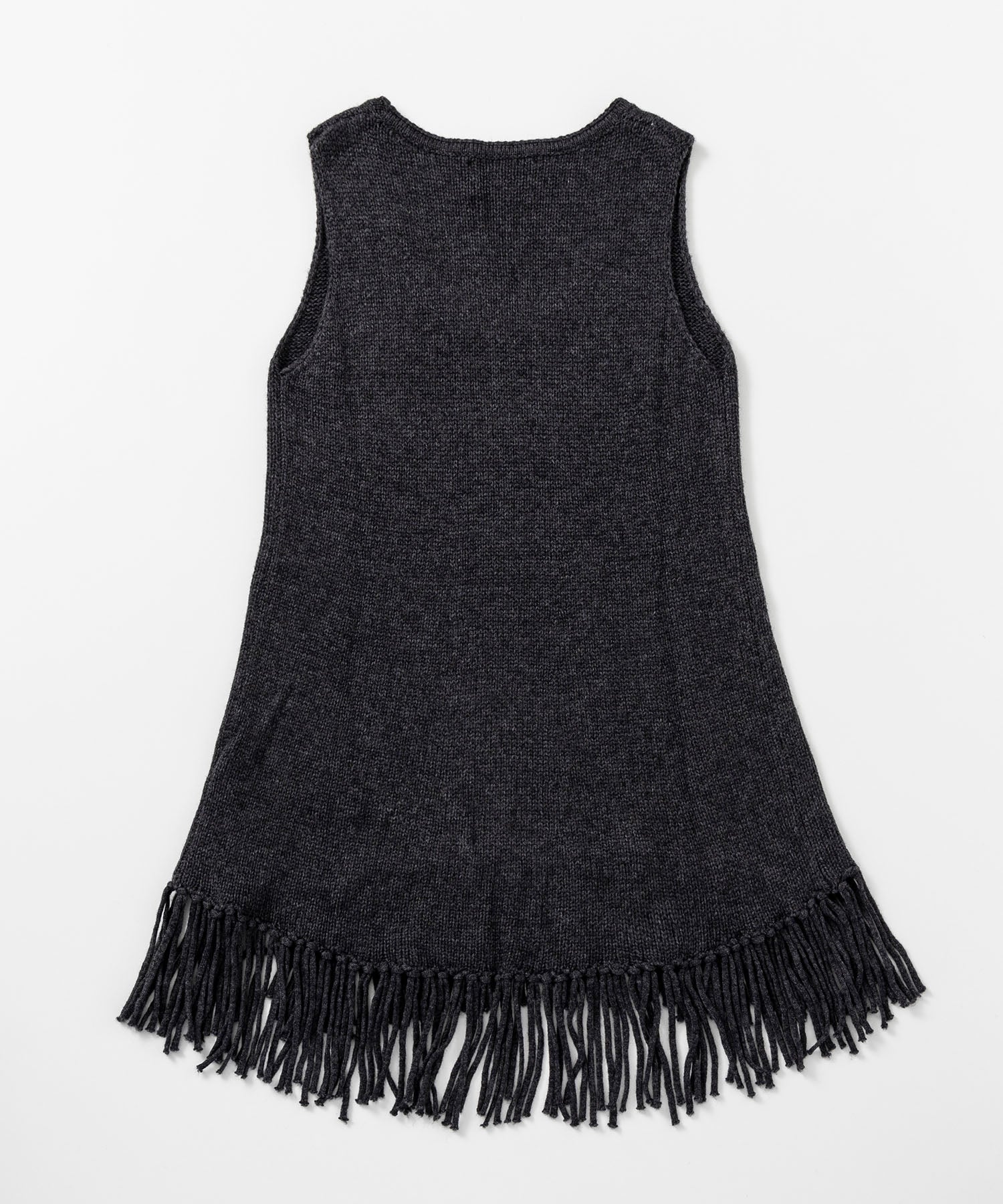 フリンジニットチュニック