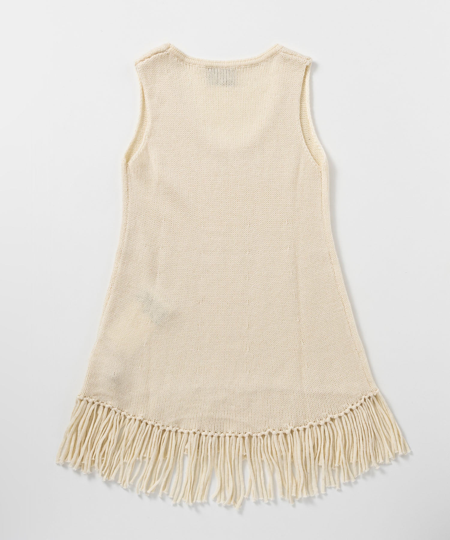 フリンジニットチュニック