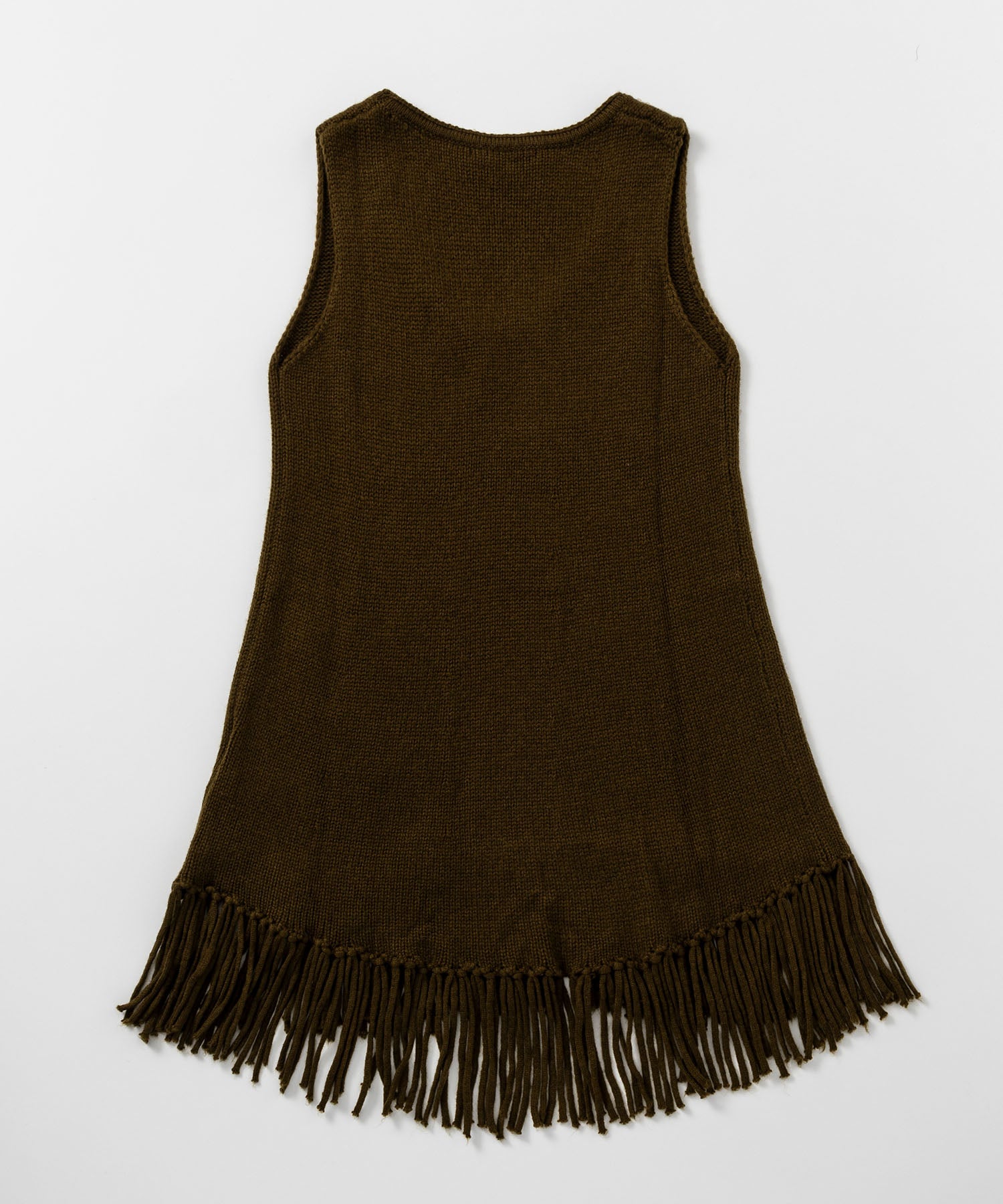 フリンジニットチュニック