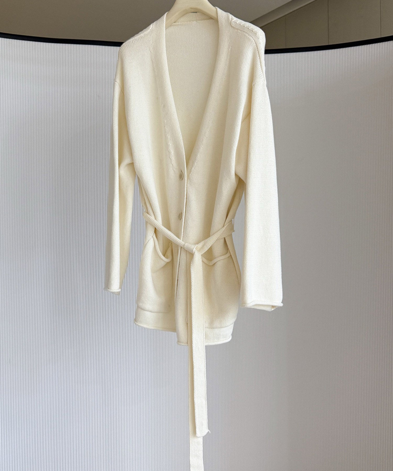 【12月上旬お届け予約商品】カシミヤブレンド ロングカーディガン