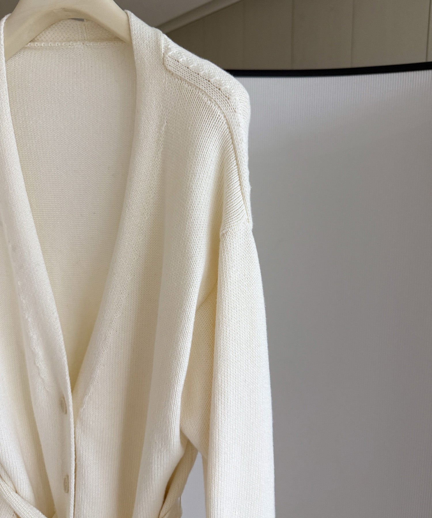 【12月上旬お届け予約商品】カシミヤブレンド ロングカーディガン