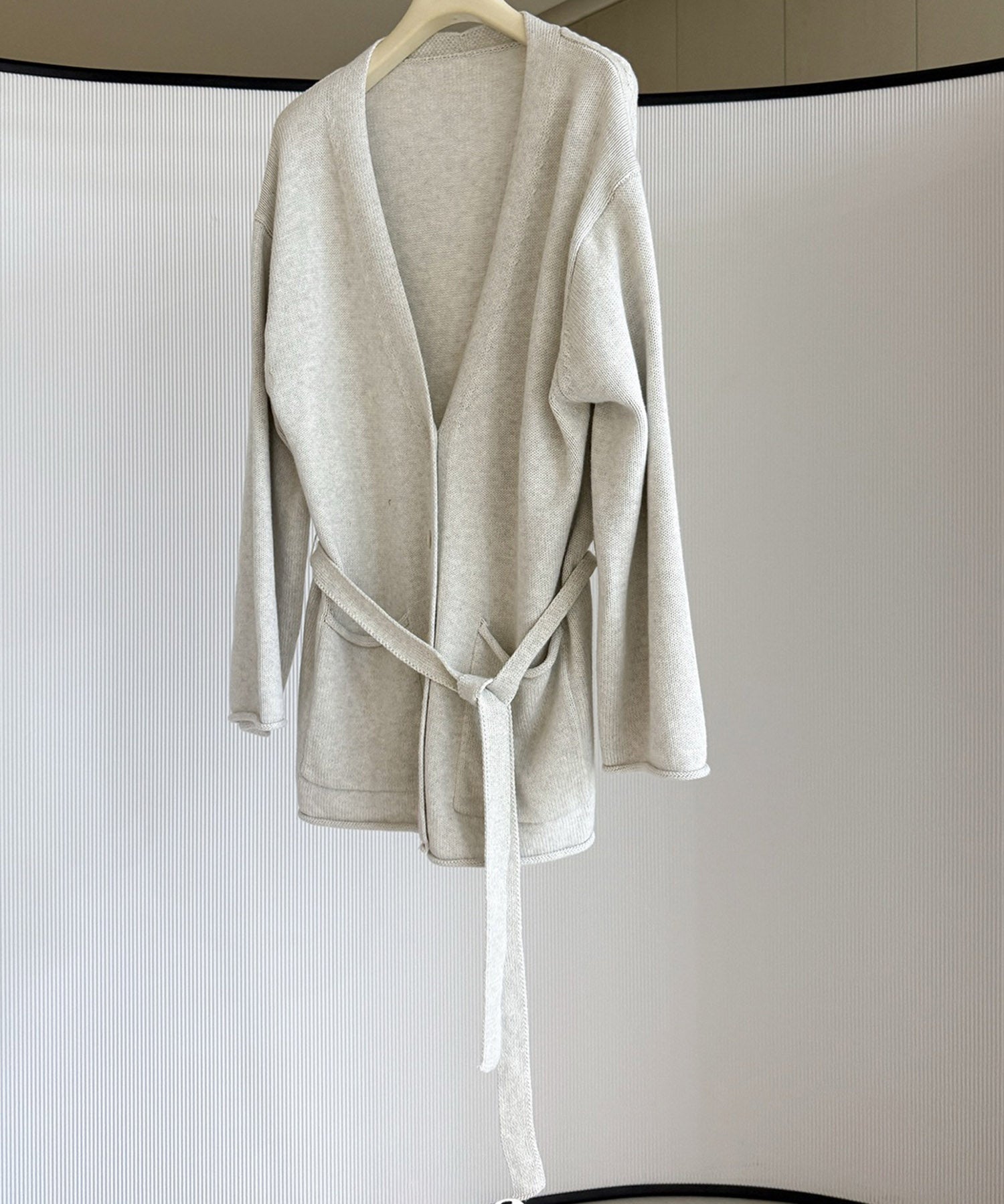 【12月上旬お届け予約商品】カシミヤブレンド ロングカーディガン