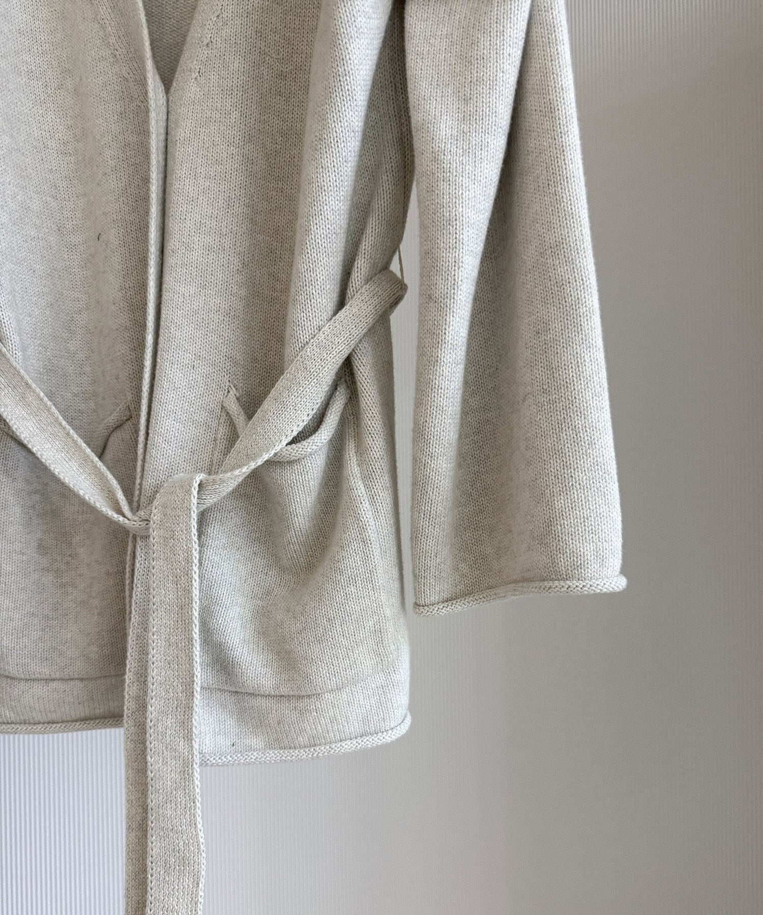 【12月上旬お届け予約商品】カシミヤブレンド ロングカーディガン