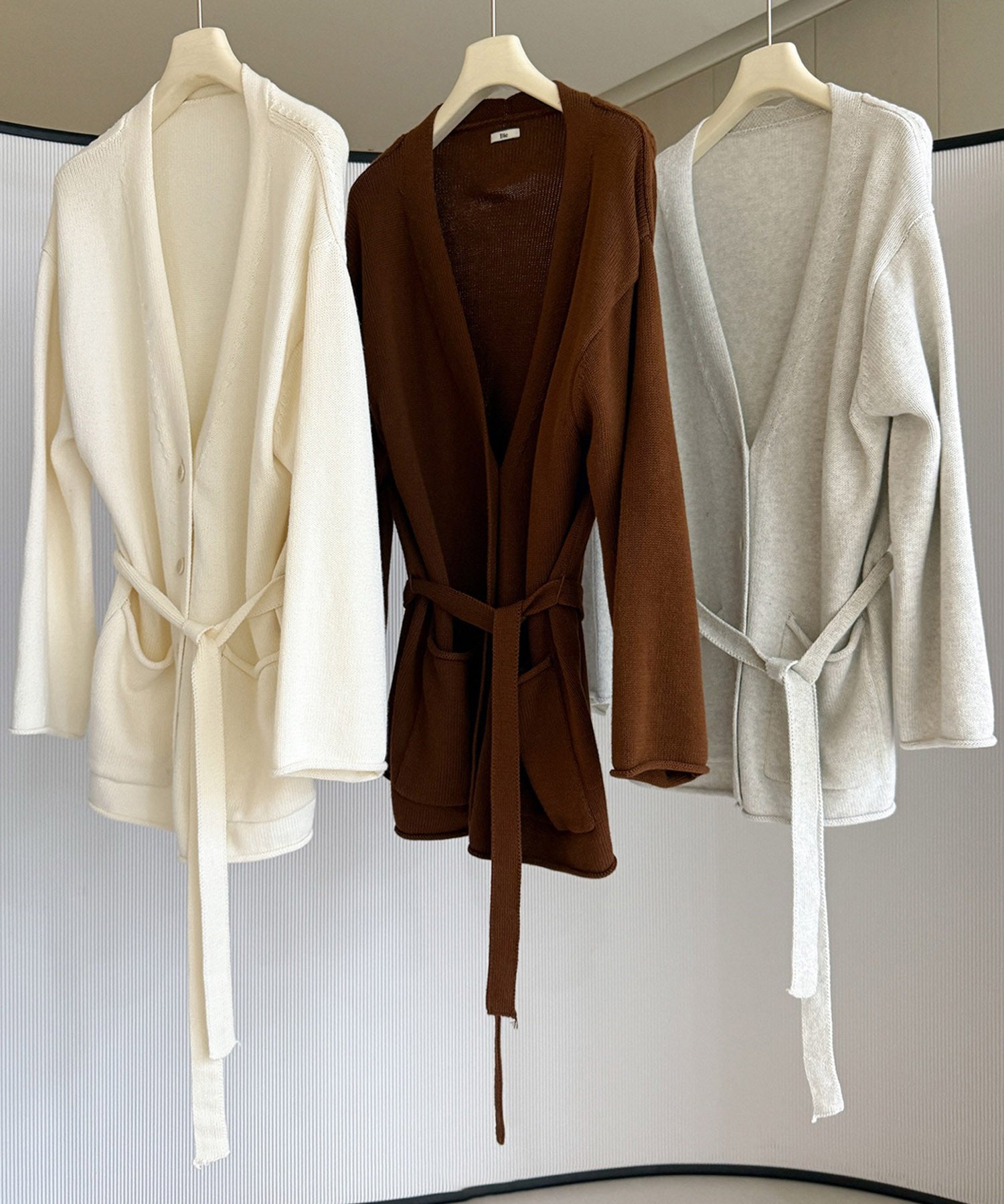 【12月上旬お届け予約商品】カシミヤブレンド ロングカーディガン