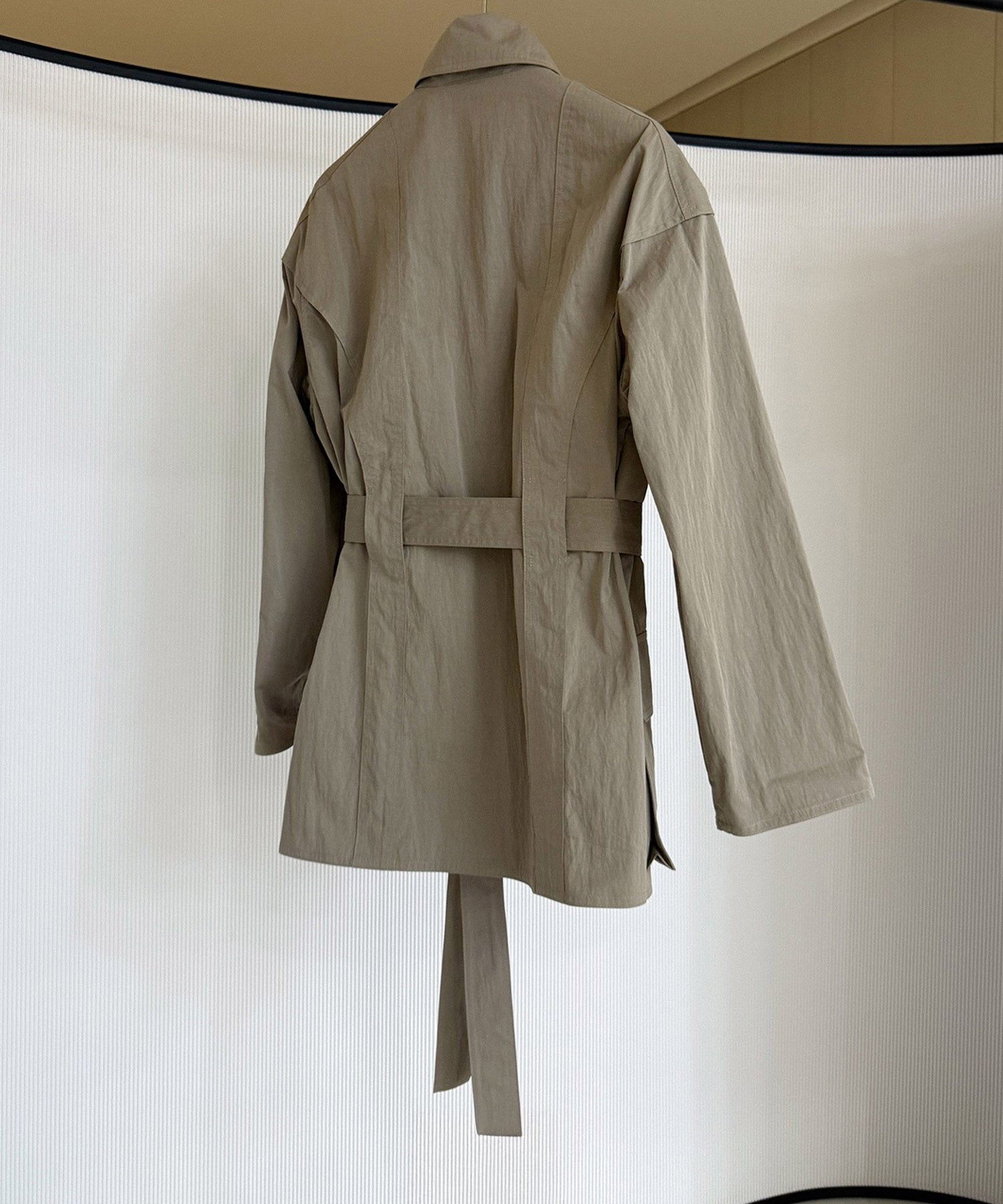 2wayカラー トレンチミドルコート