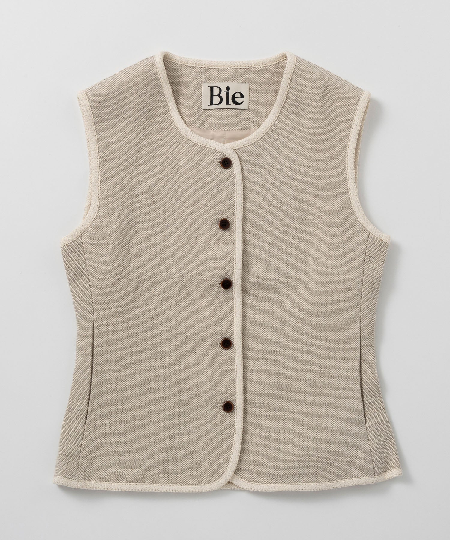 リネンパイピングベスト