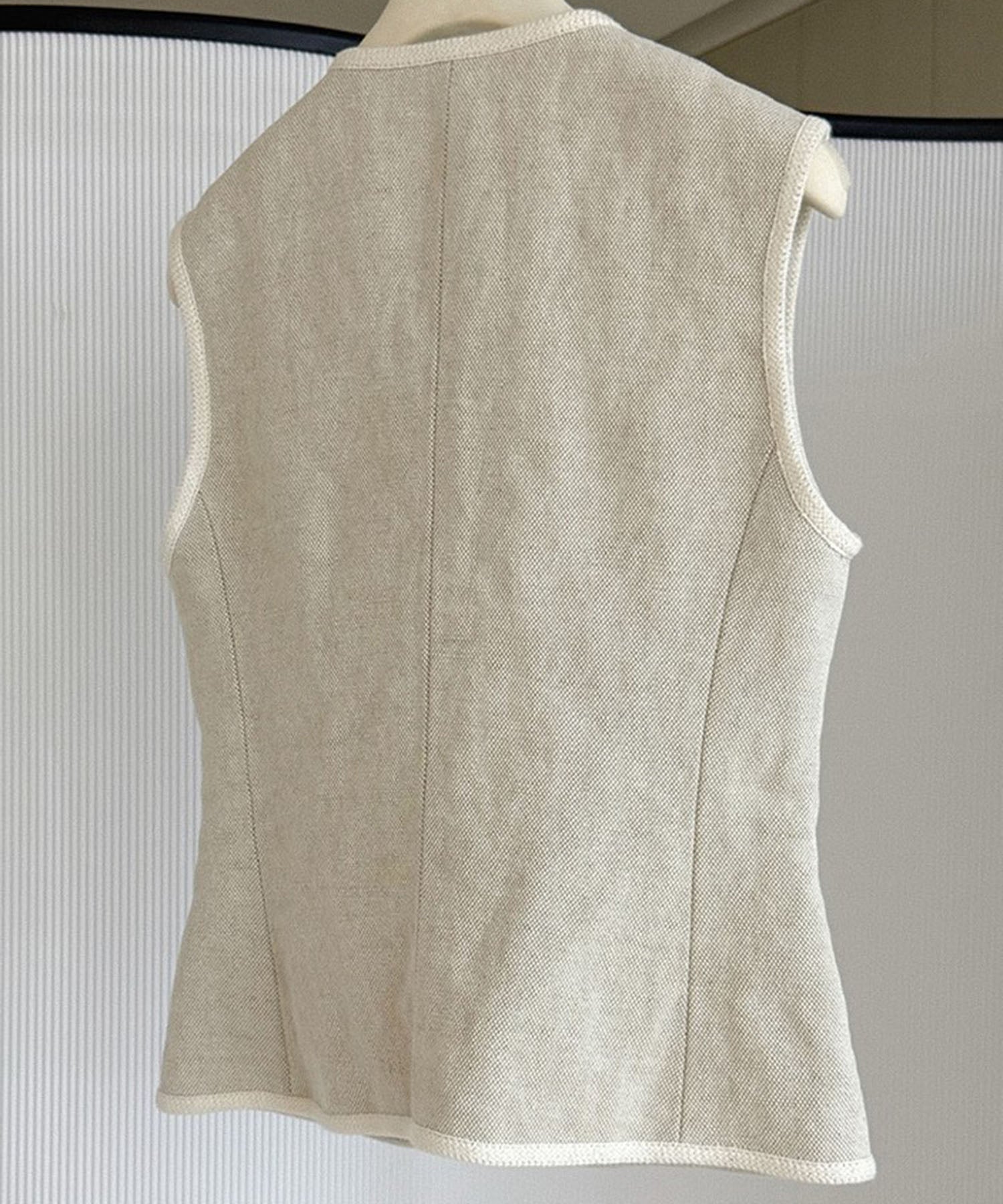 リネンパイピングベスト