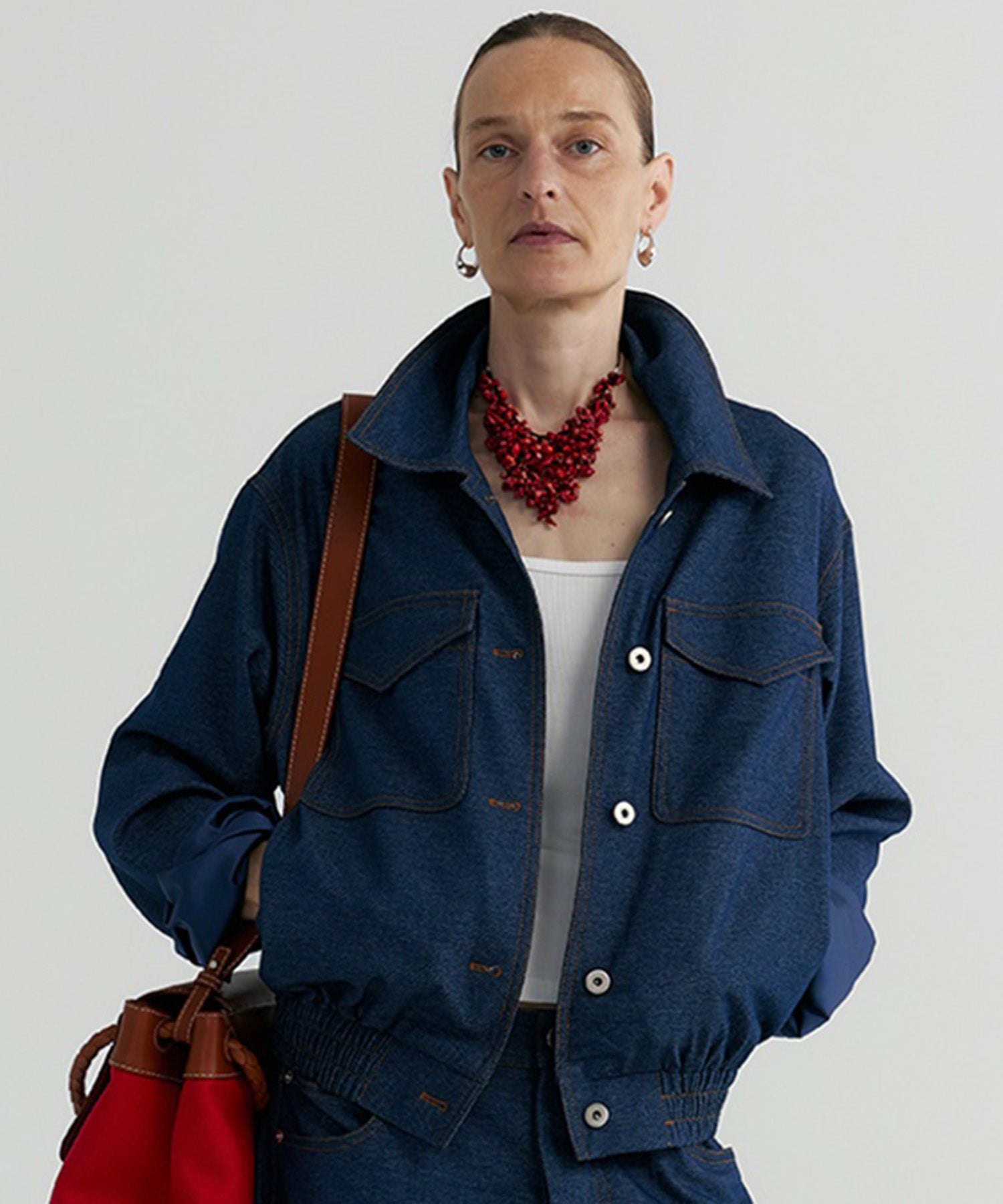 【12月上旬お届け予約商品】デニムライク ショートジャケット