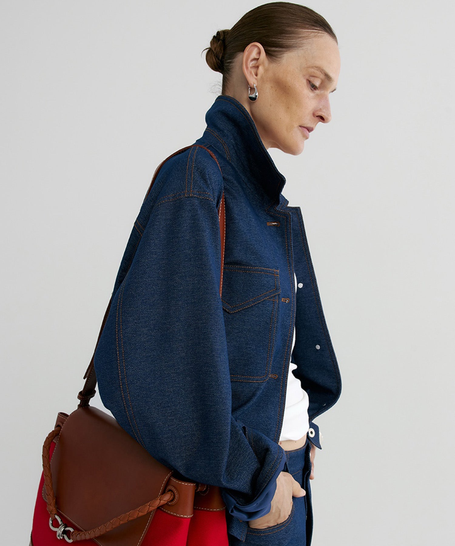 【12月上旬お届け予約商品】デニムライク ショートジャケット