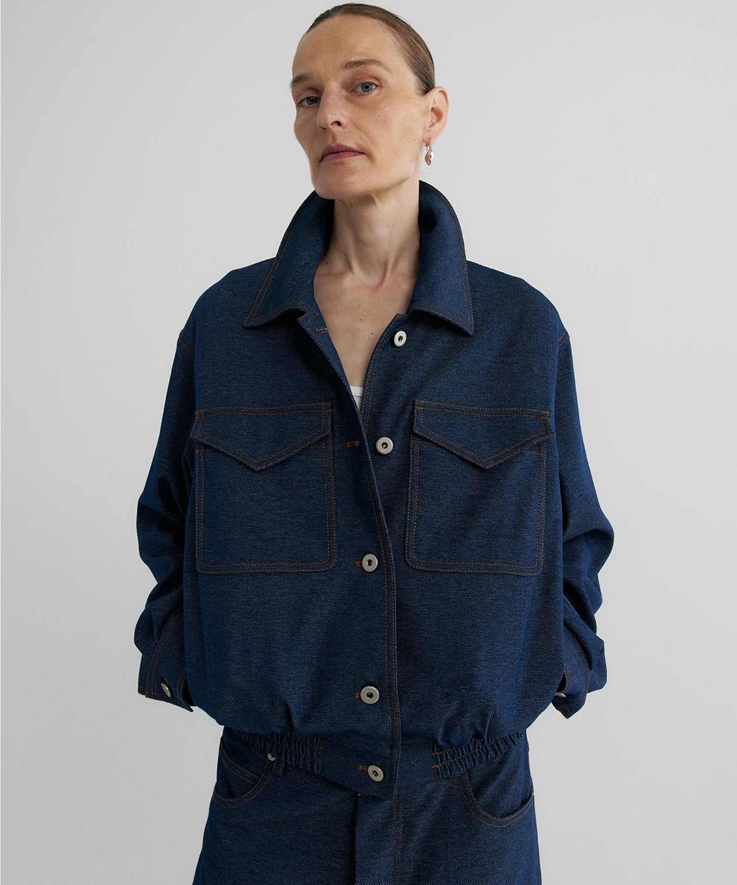 【12月上旬お届け予約商品】デニムライク ショートジャケット