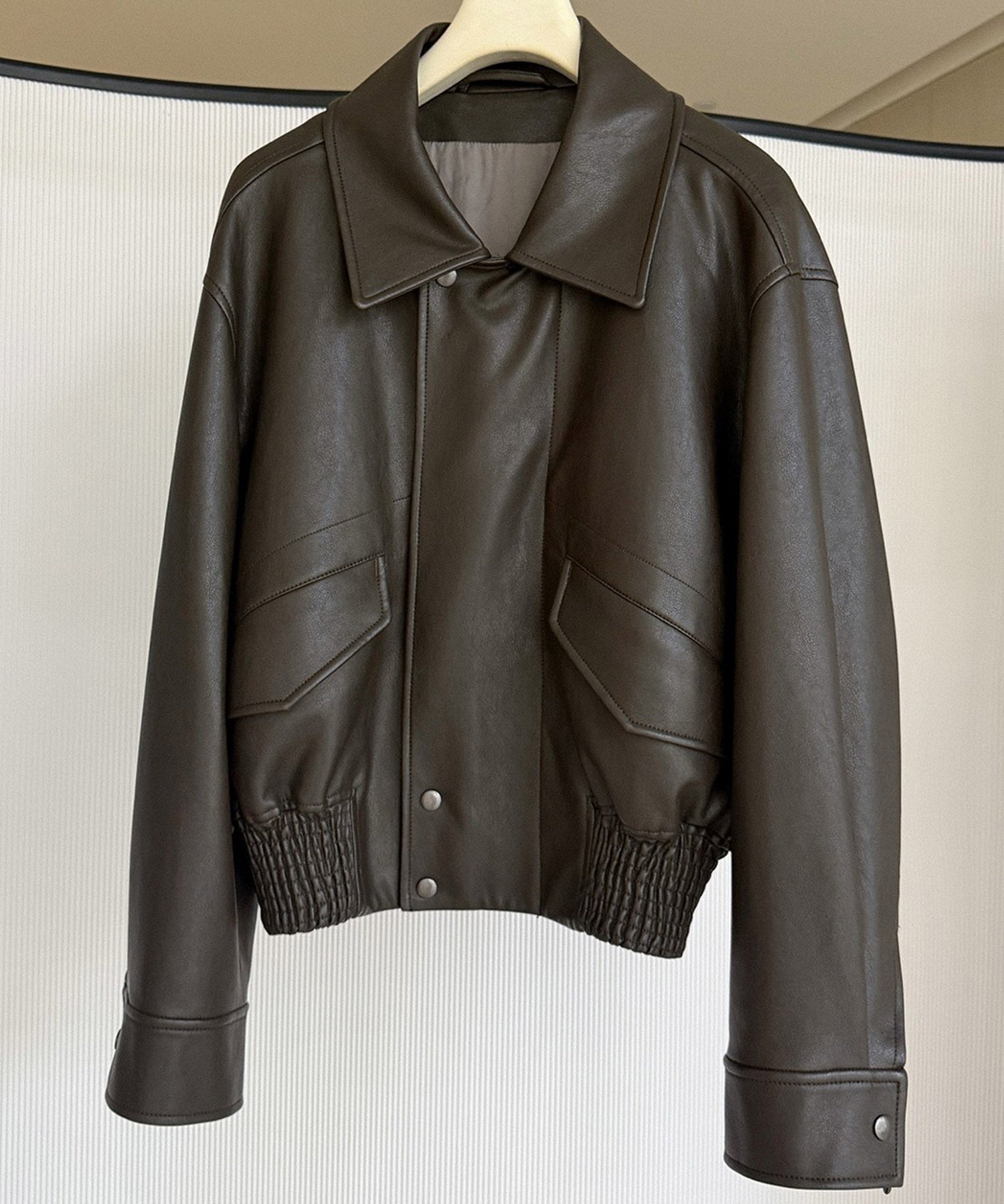 シャーリングショートジャケット