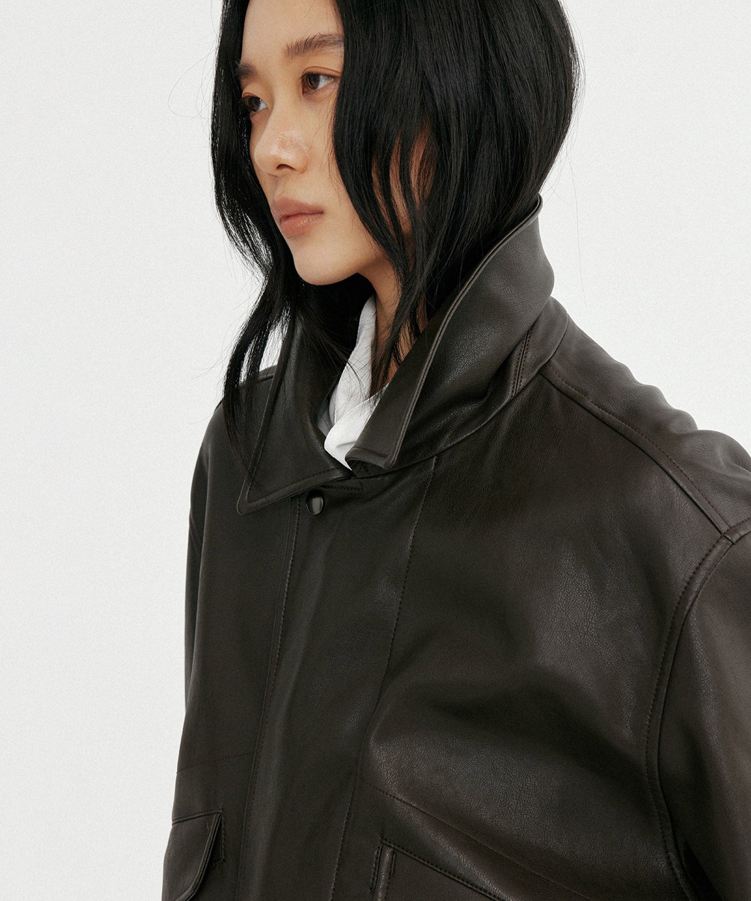 シャーリングショートジャケット