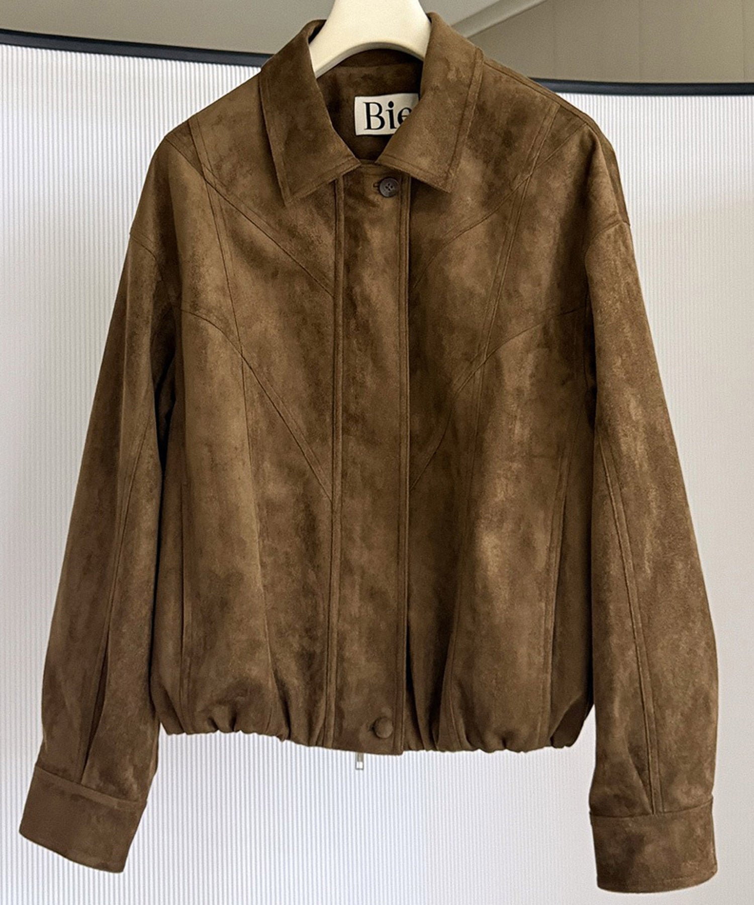 スエードライククロップドジャケット