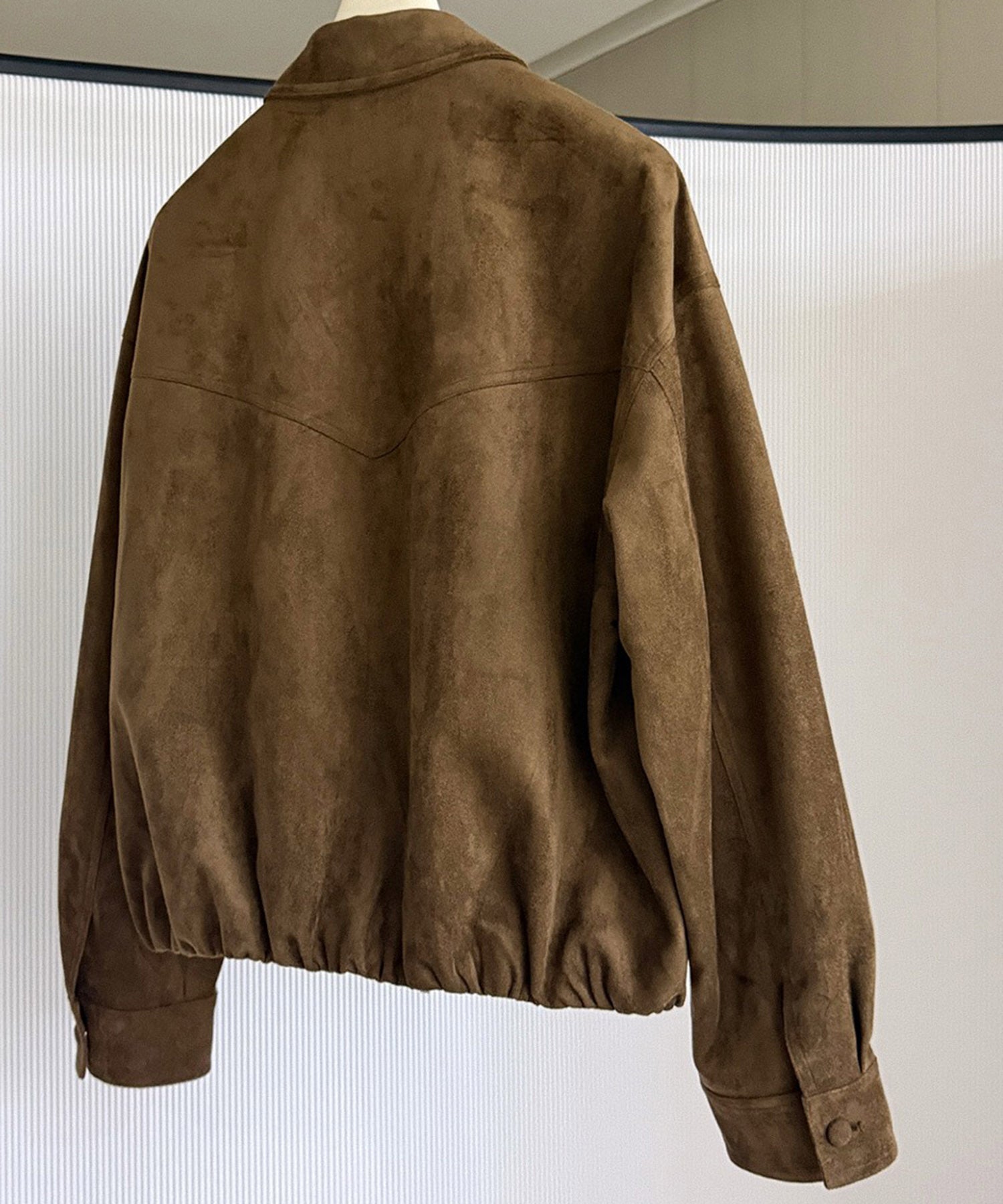 スエードライククロップドジャケット