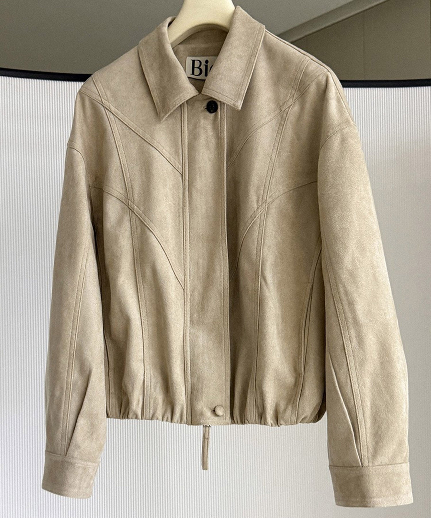 スエードライククロップドジャケット