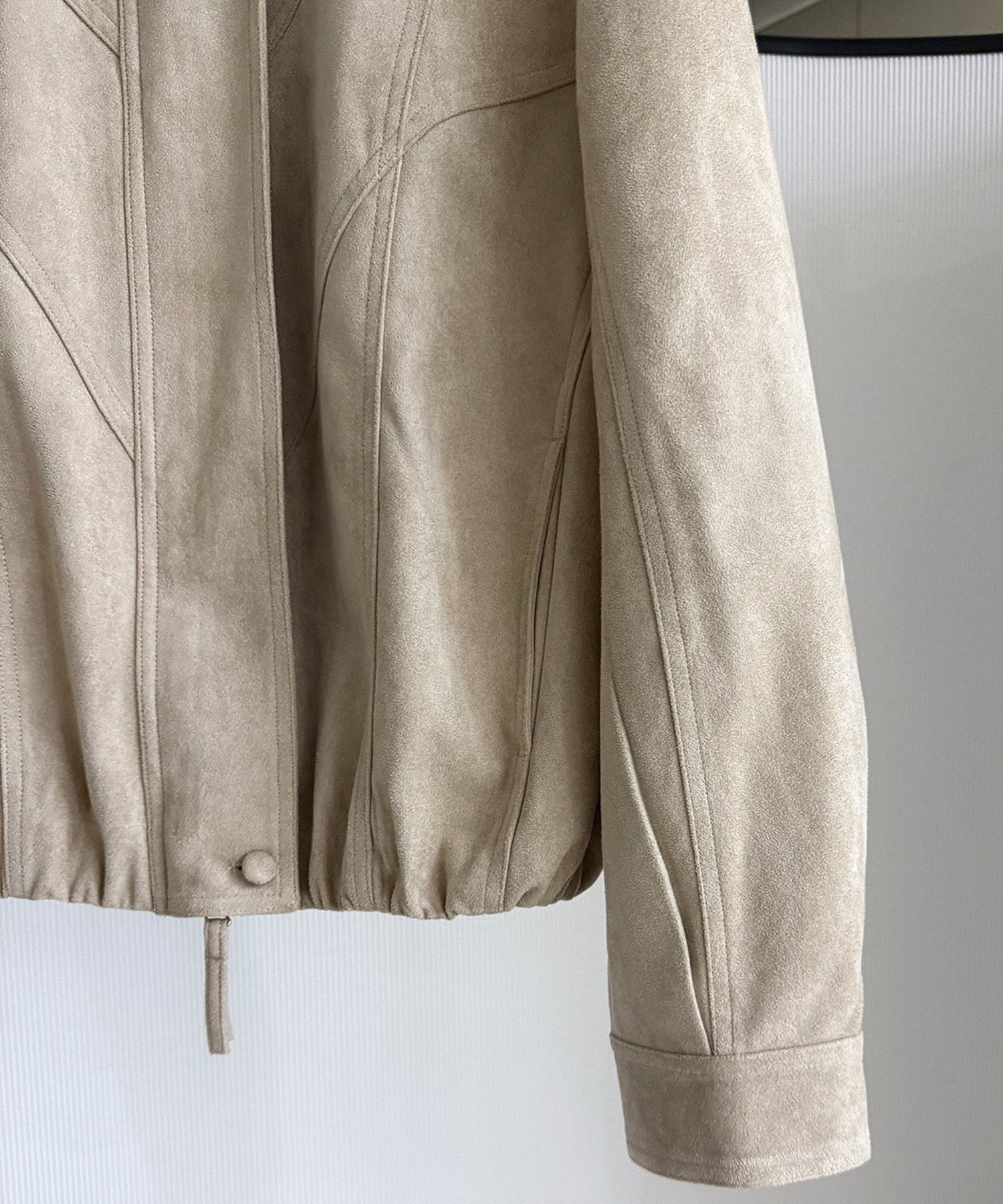 スエードライククロップドジャケット