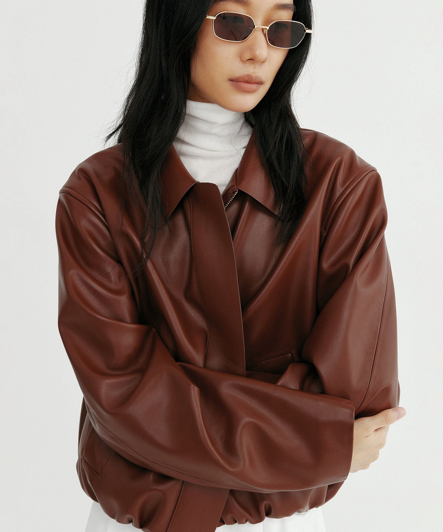 【12月上旬お届け予約商品】ウエストギャザー ショートジャケット