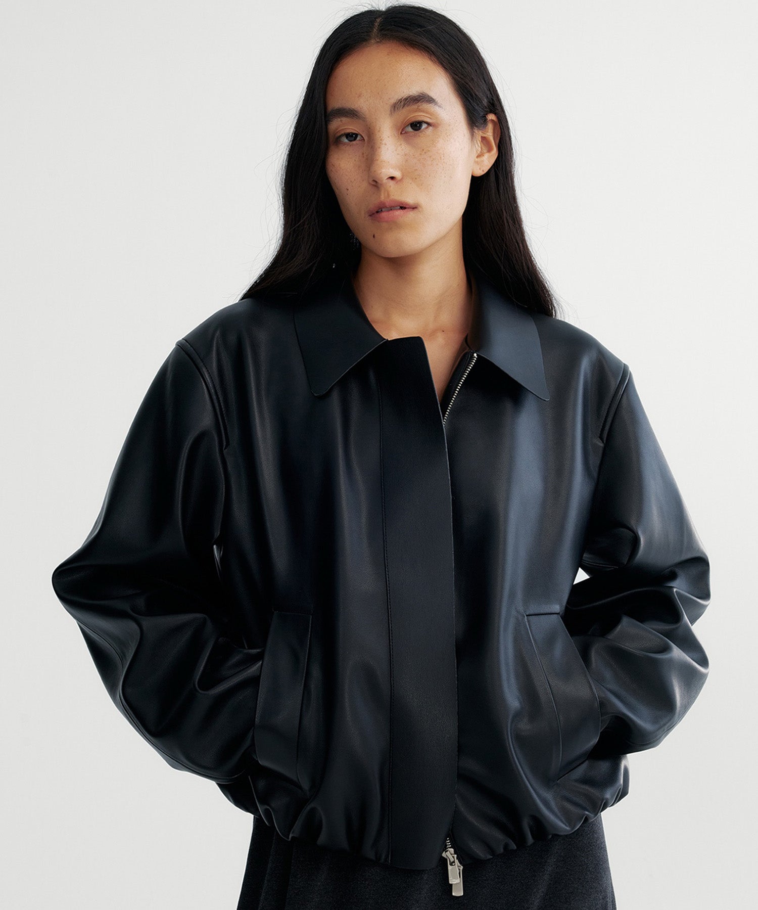 【12月上旬お届け予約商品】ウエストギャザー ショートジャケット