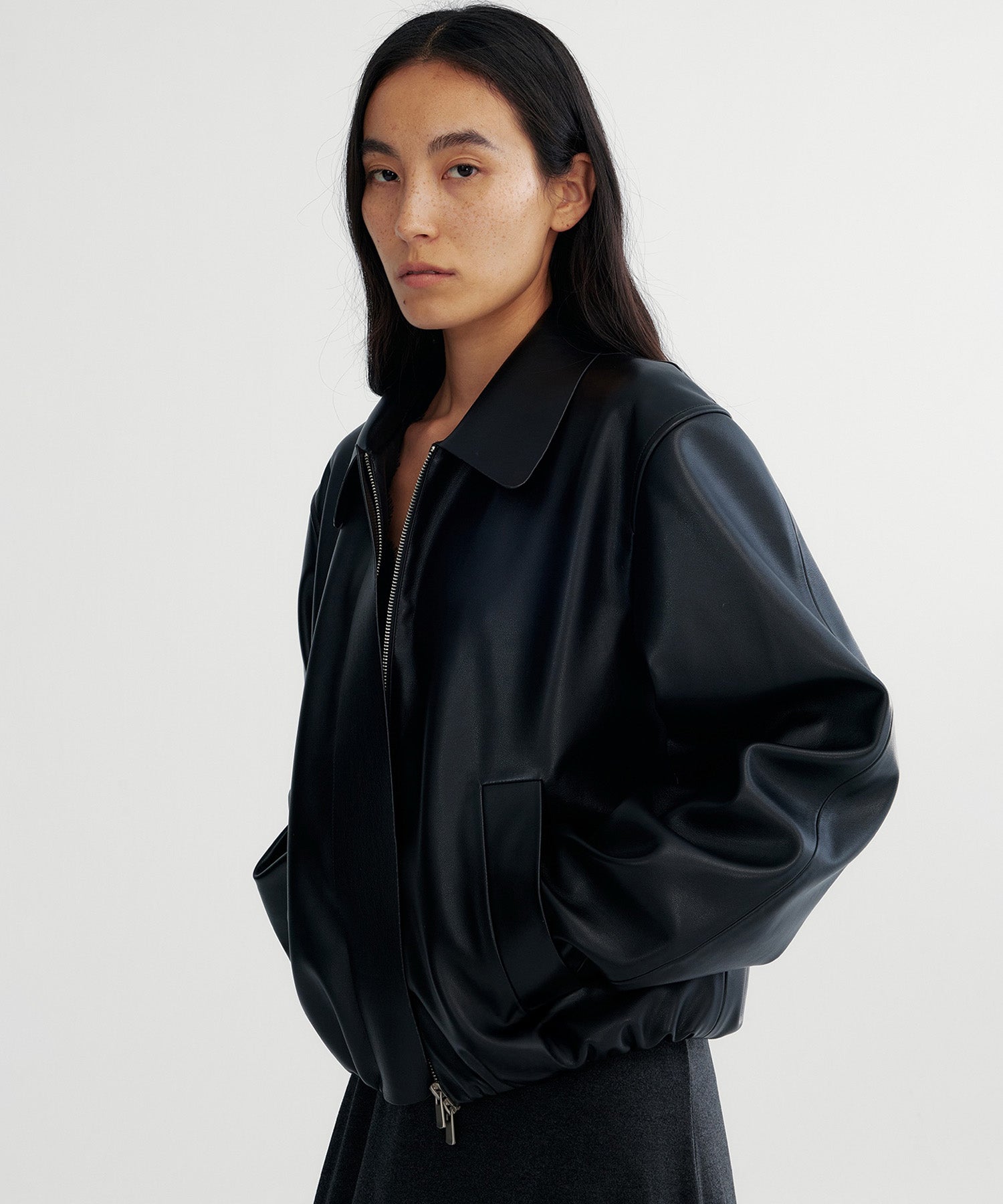 【12月上旬お届け予約商品】ウエストギャザー ショートジャケット