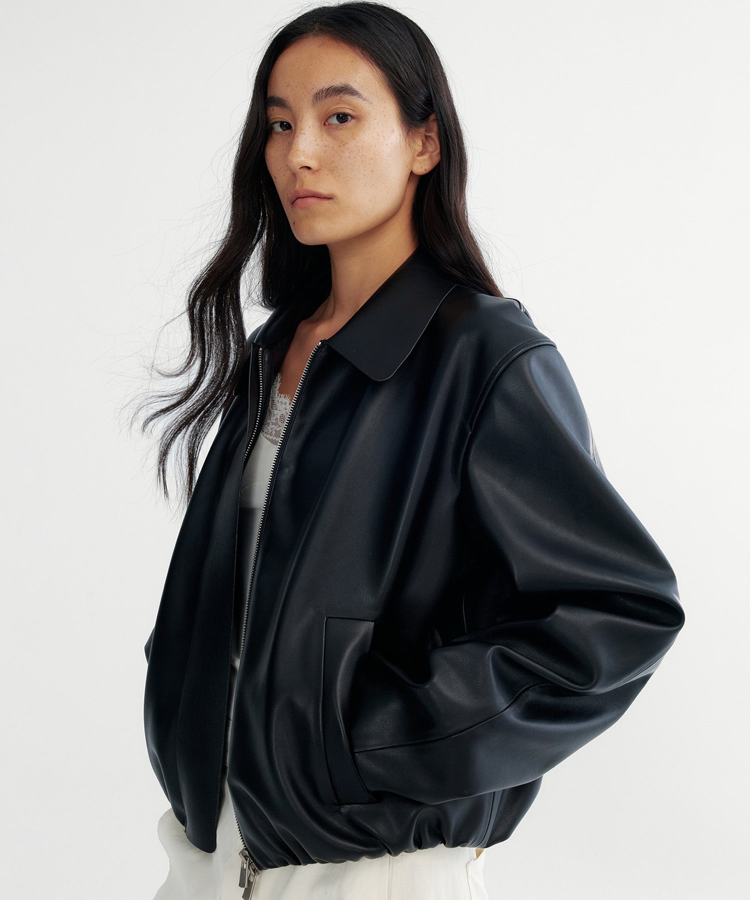 【12月上旬お届け予約商品】ウエストギャザー ショートジャケット