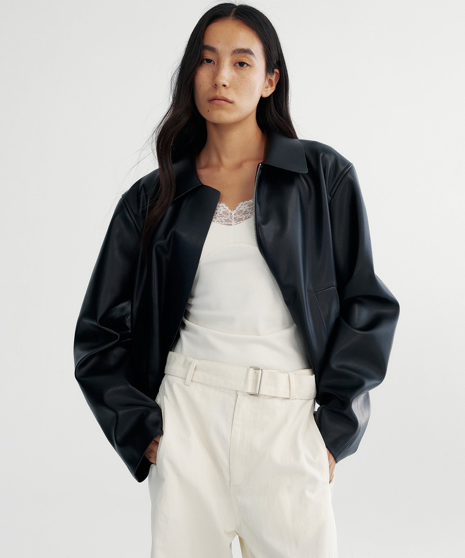 【12月上旬お届け予約商品】ウエストギャザー ショートジャケット