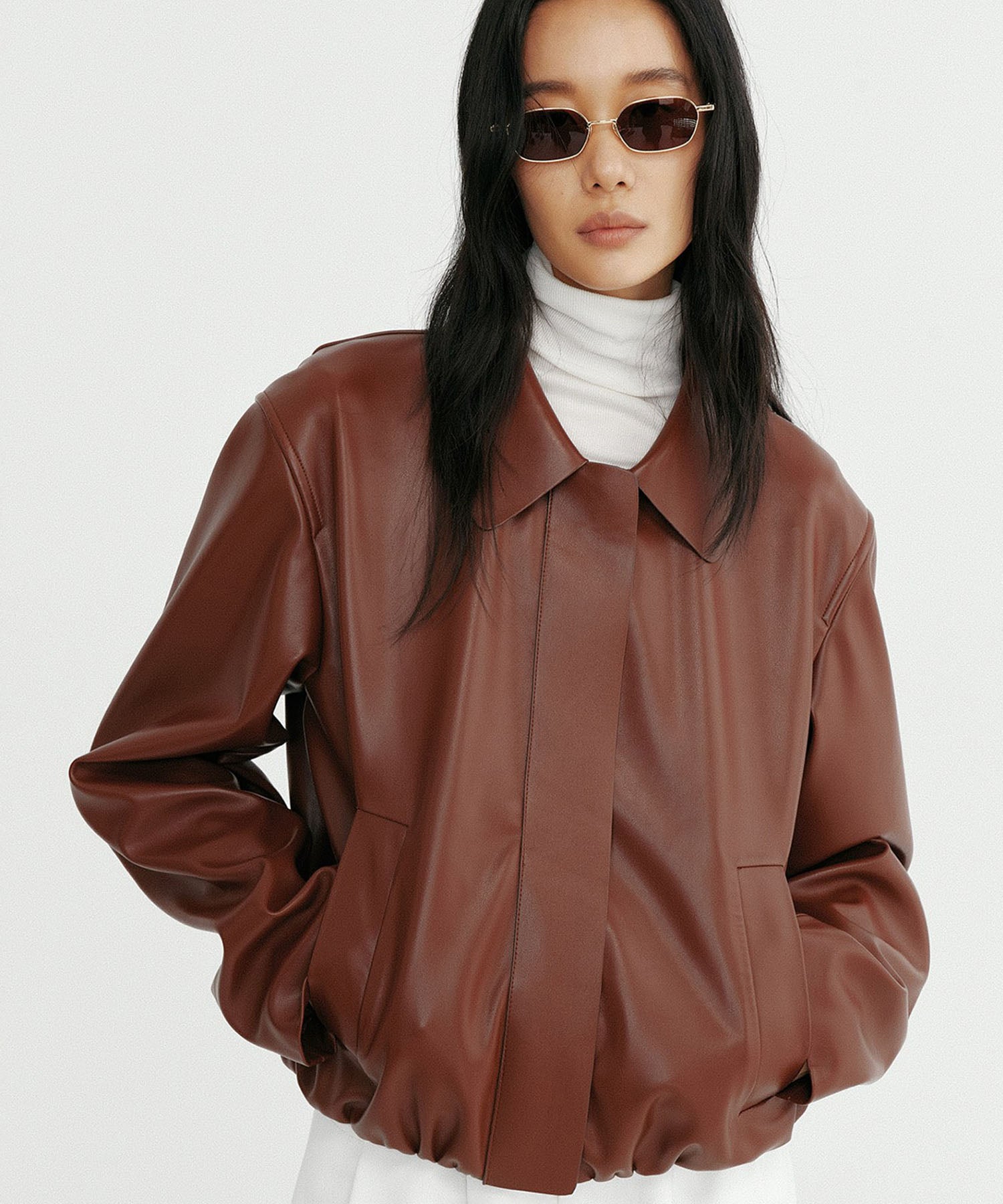 【12月上旬お届け予約商品】ウエストギャザー ショートジャケット