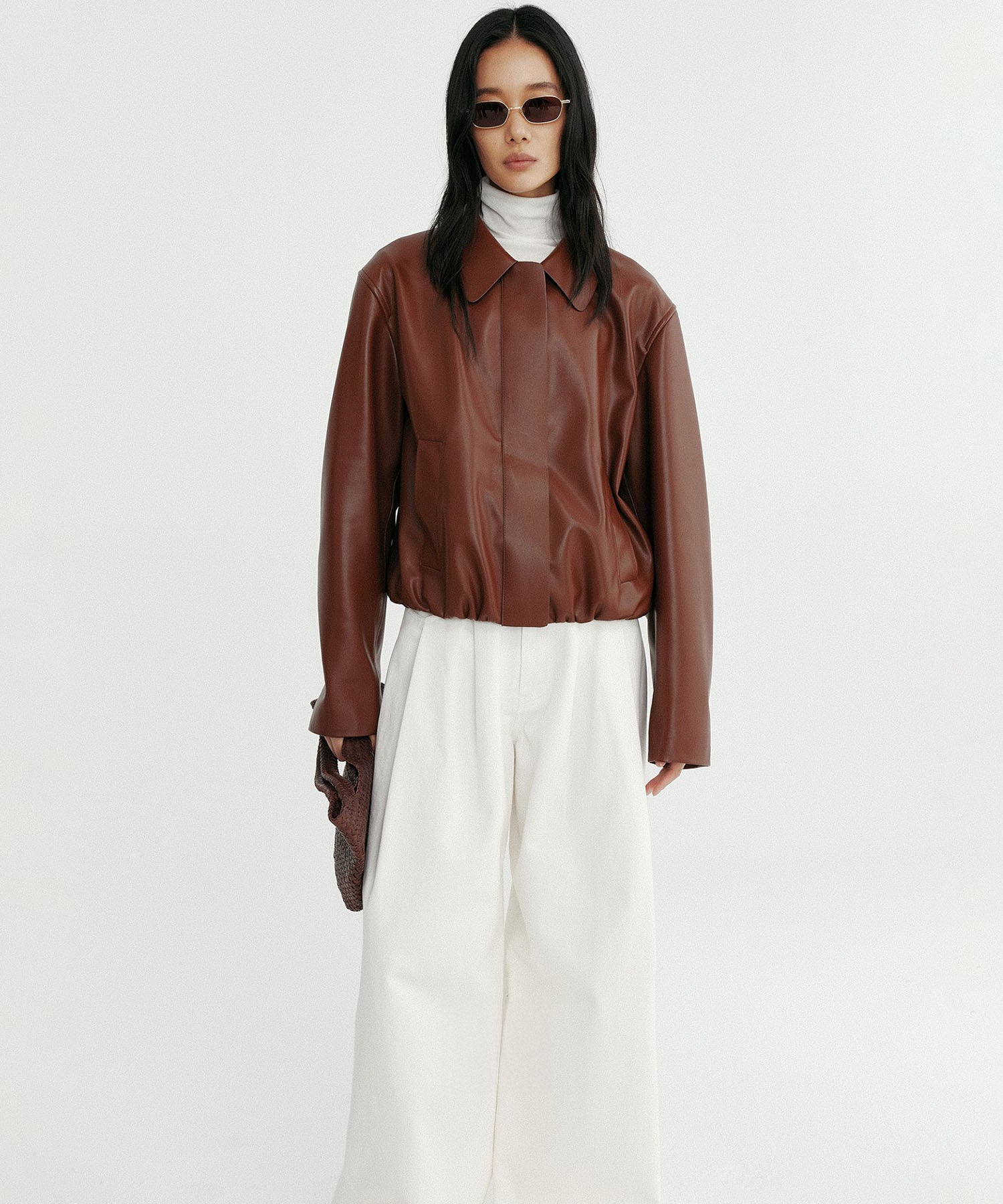 【12月上旬お届け予約商品】ウエストギャザー ショートジャケット