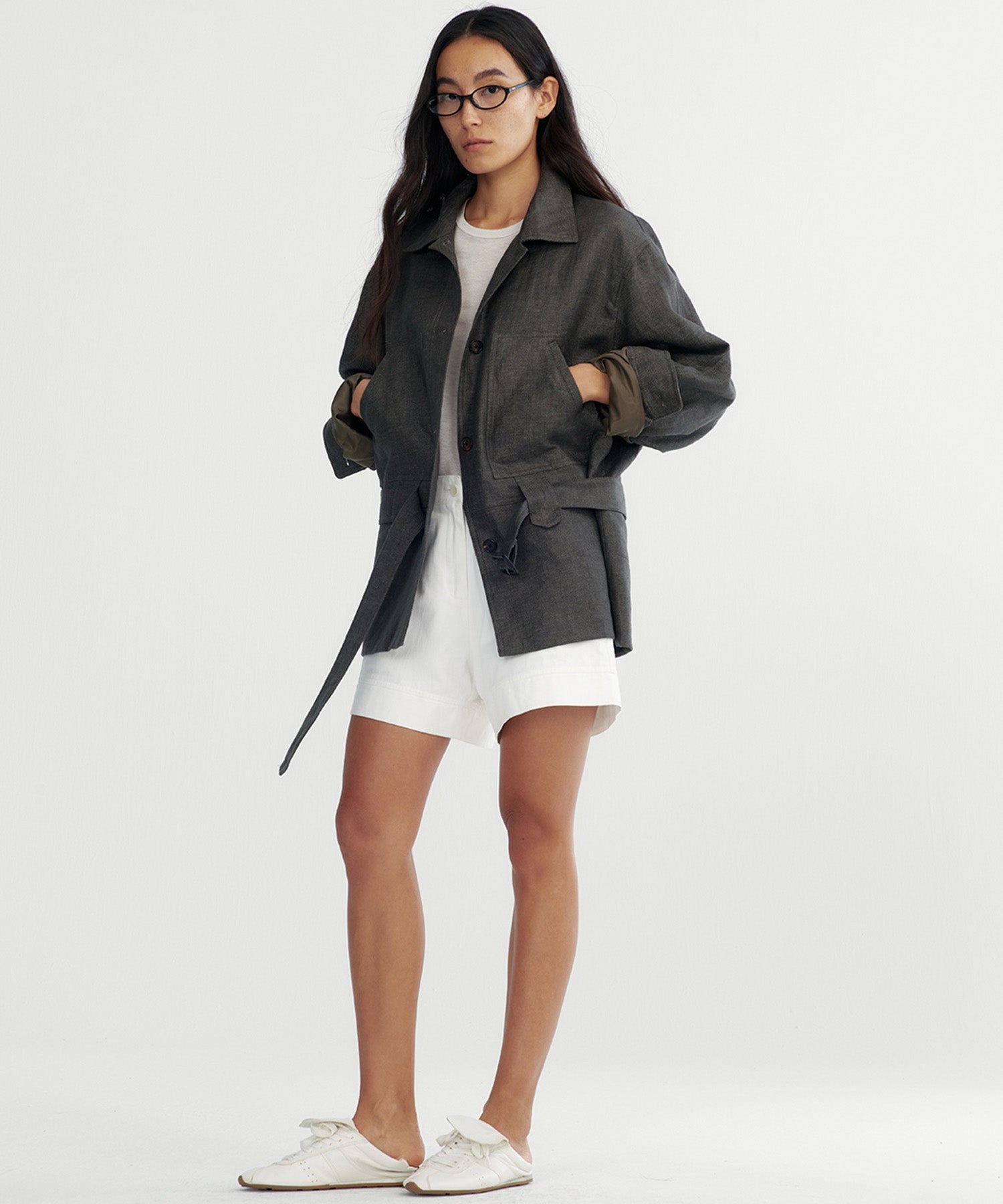 オーバーサイズ ミリタリージャケット