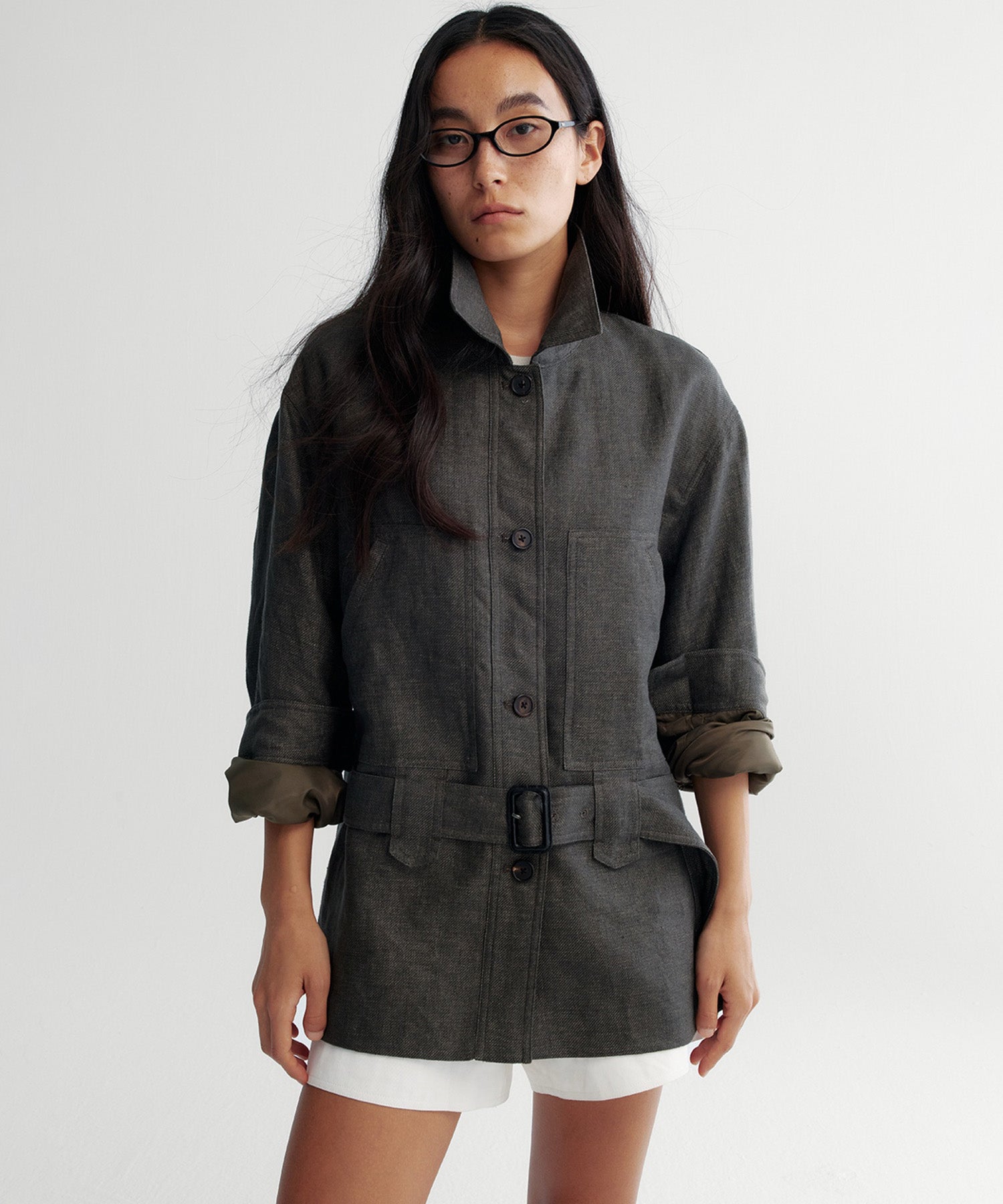 オーバーサイズ ミリタリージャケット