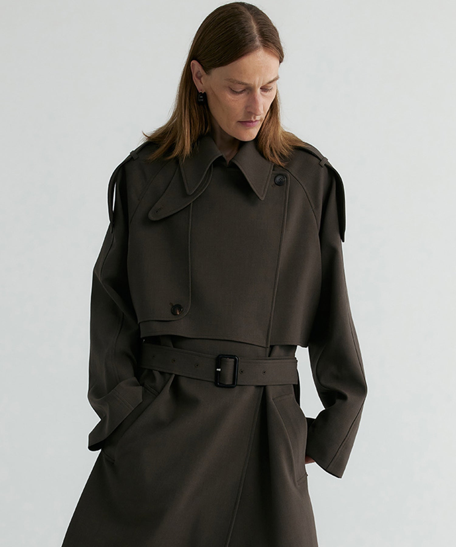 【12月上旬お届け予約商品】ロングトレンチコート