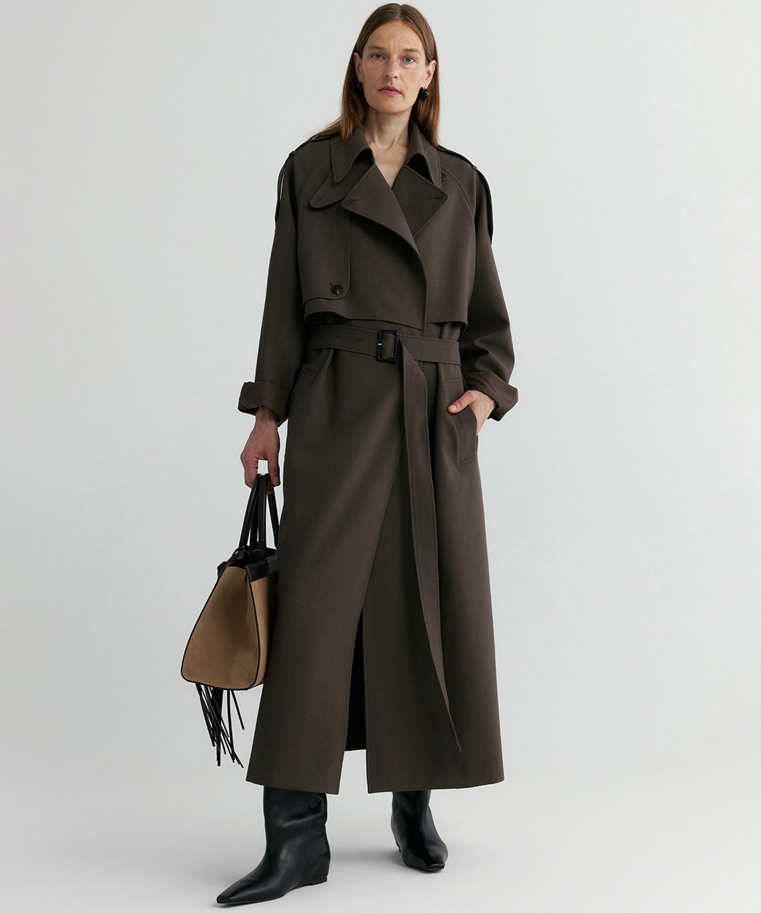 【12月上旬お届け予約商品】ロングトレンチコート