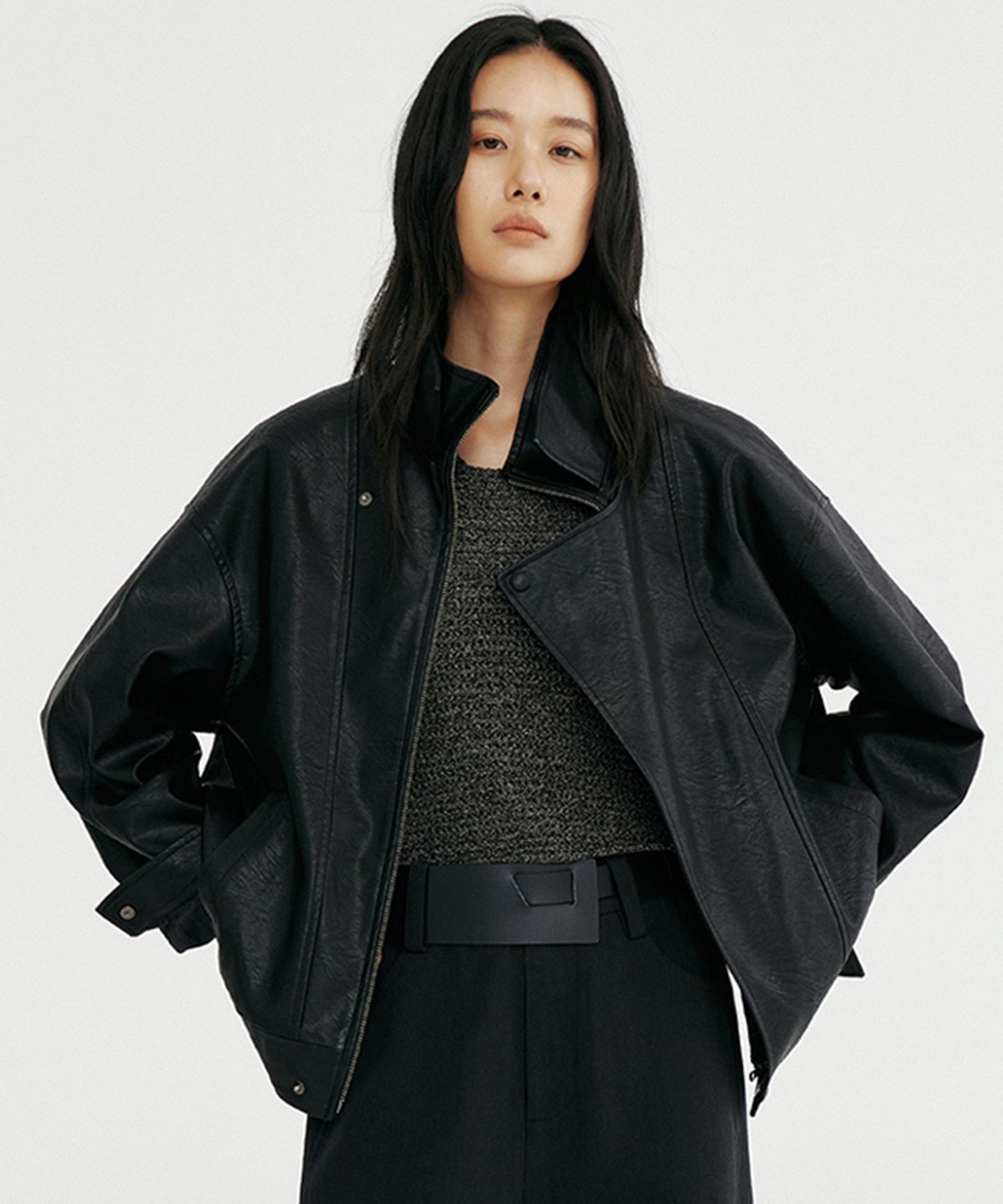 【12月上旬お届け予約商品】ダブルカラーレザージャケット