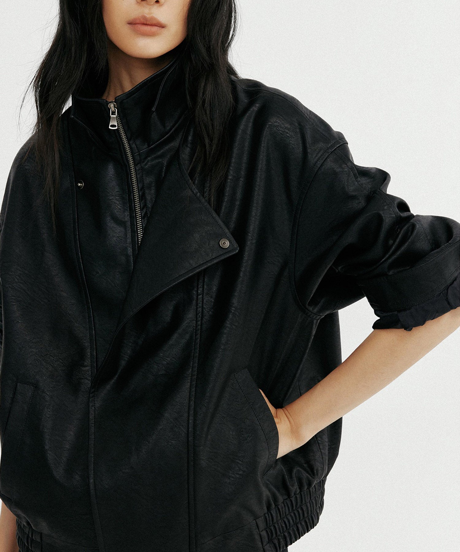 【12月上旬お届け予約商品】ダブルカラーレザージャケット