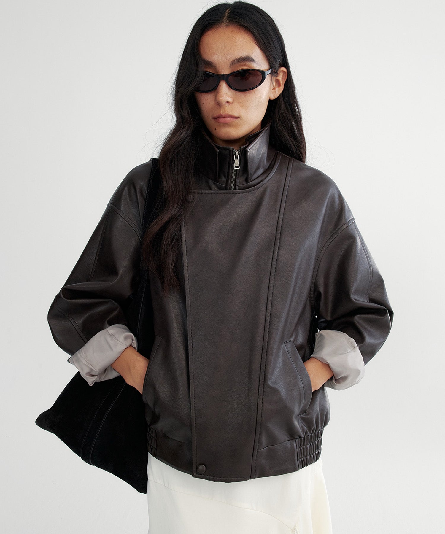 【12月上旬お届け予約商品】ダブルカラーレザージャケット