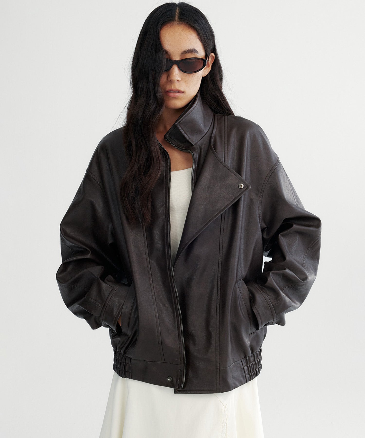 【12月上旬お届け予約商品】ダブルカラーレザージャケット