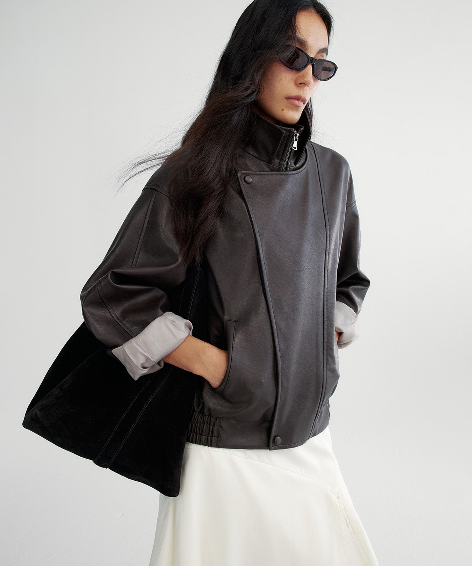 【12月上旬お届け予約商品】ダブルカラーレザージャケット