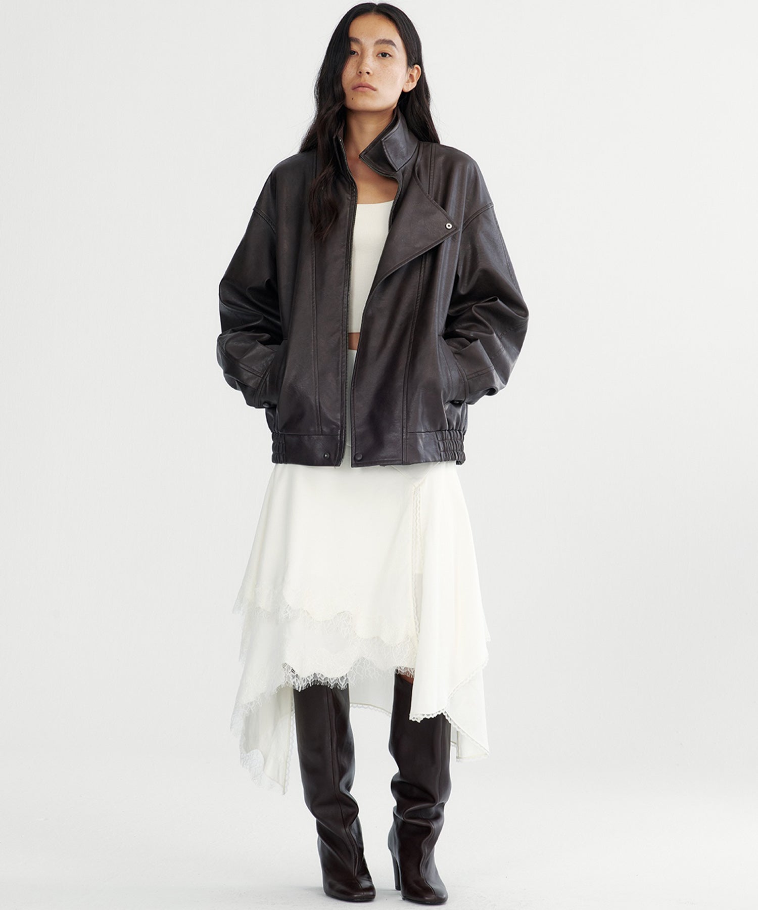 【12月上旬お届け予約商品】ダブルカラーレザージャケット