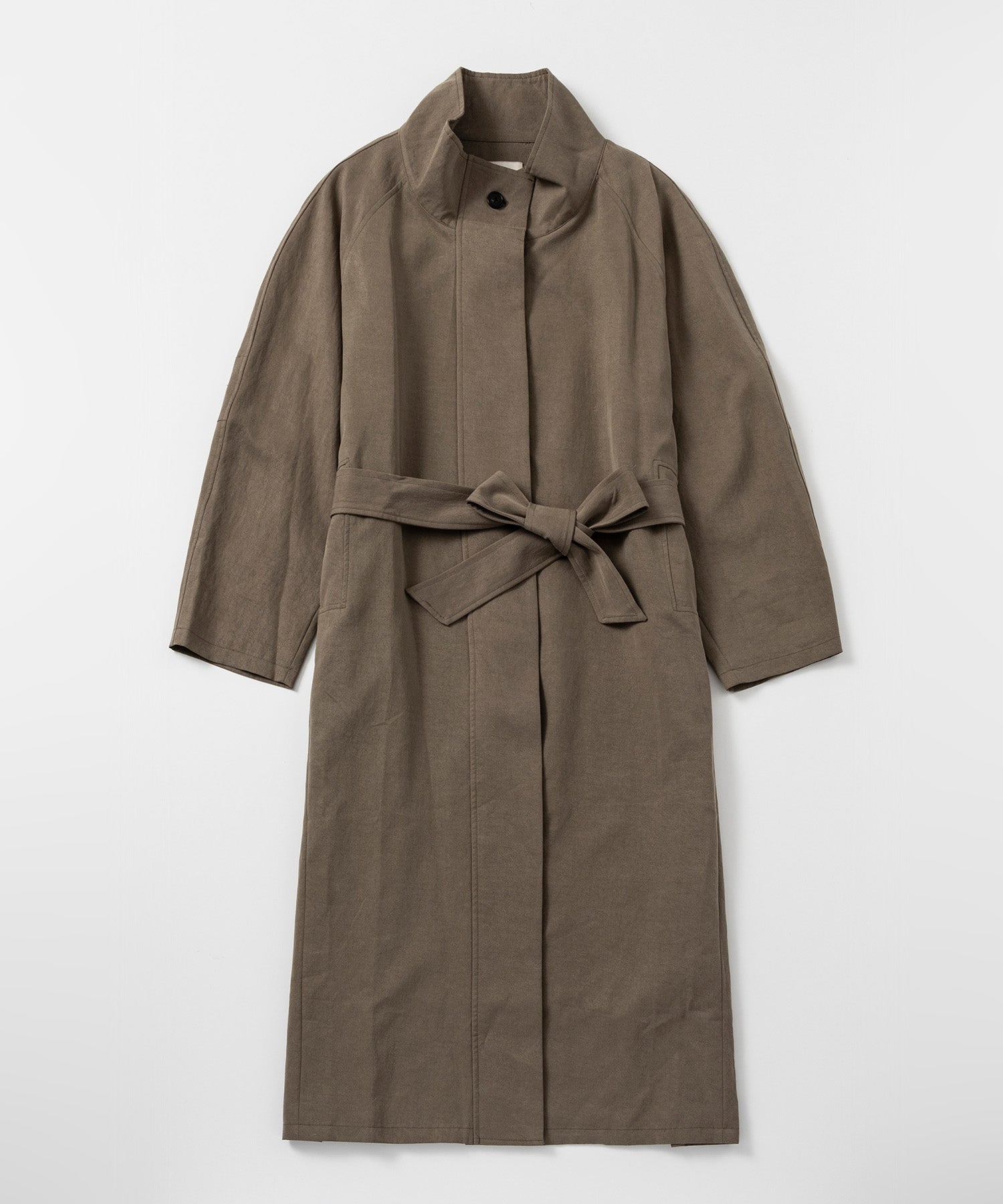 スタンドカラー ロングコート