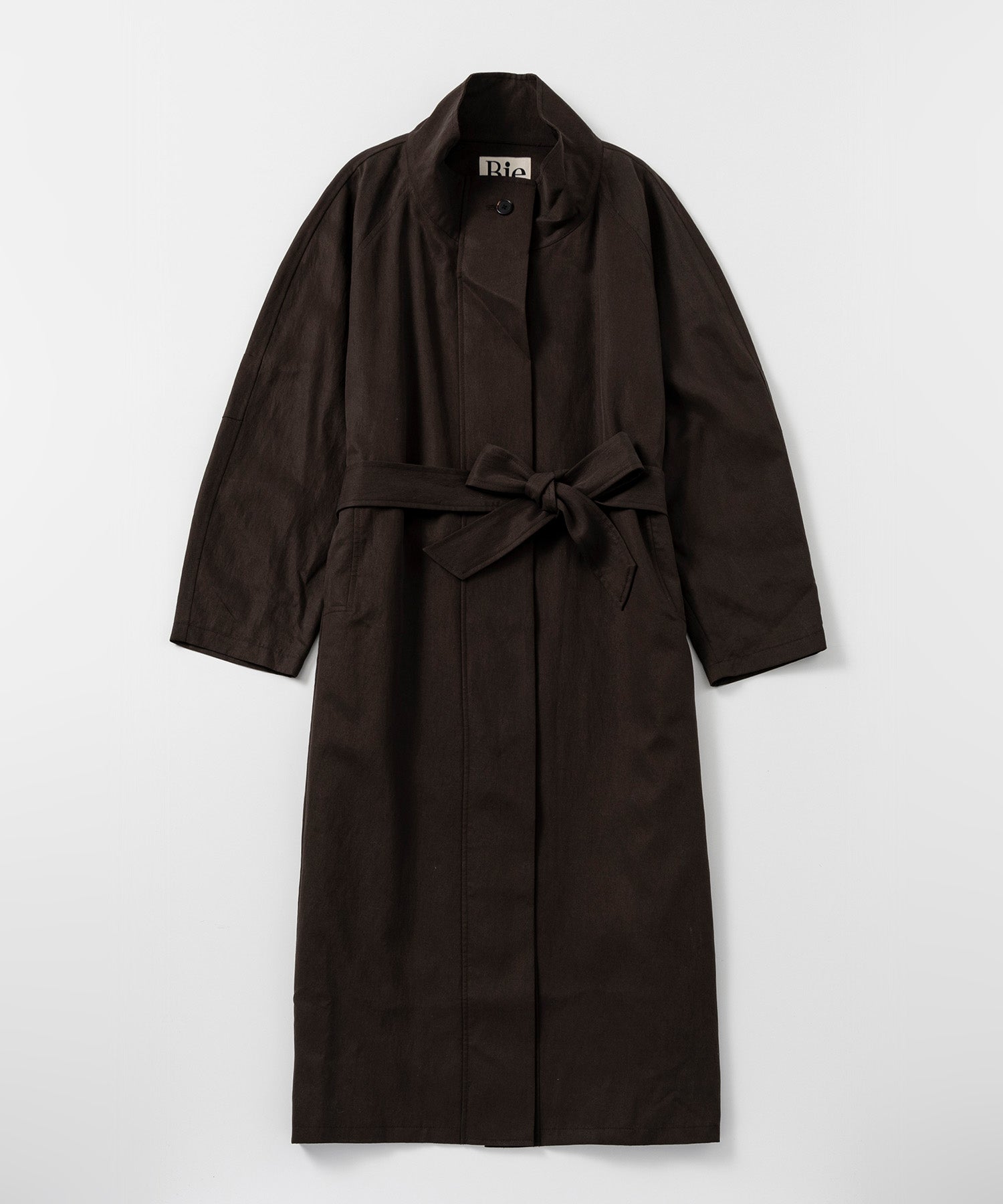 スタンドカラー ロングコート