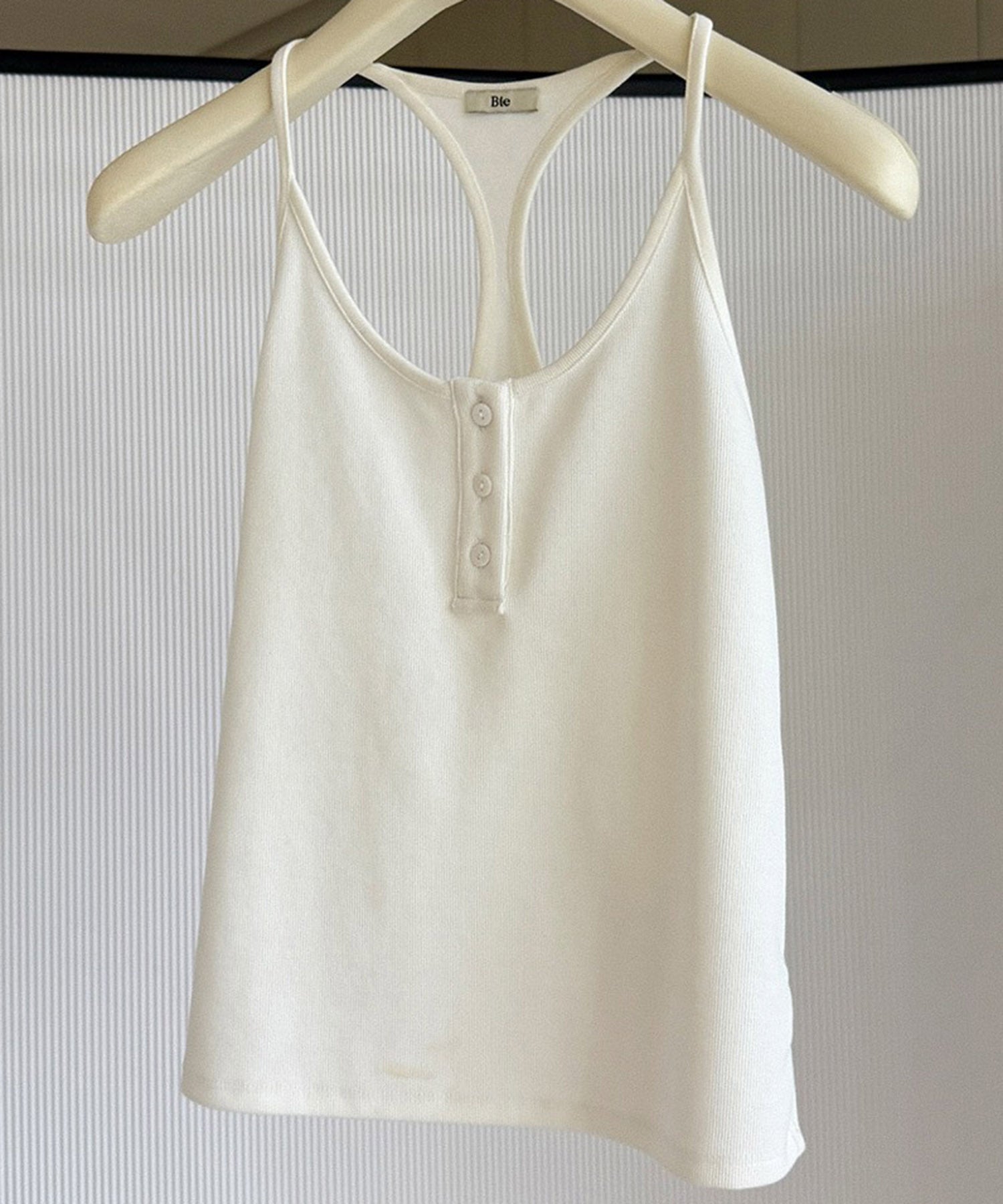 バッククロス リブタンクトップ