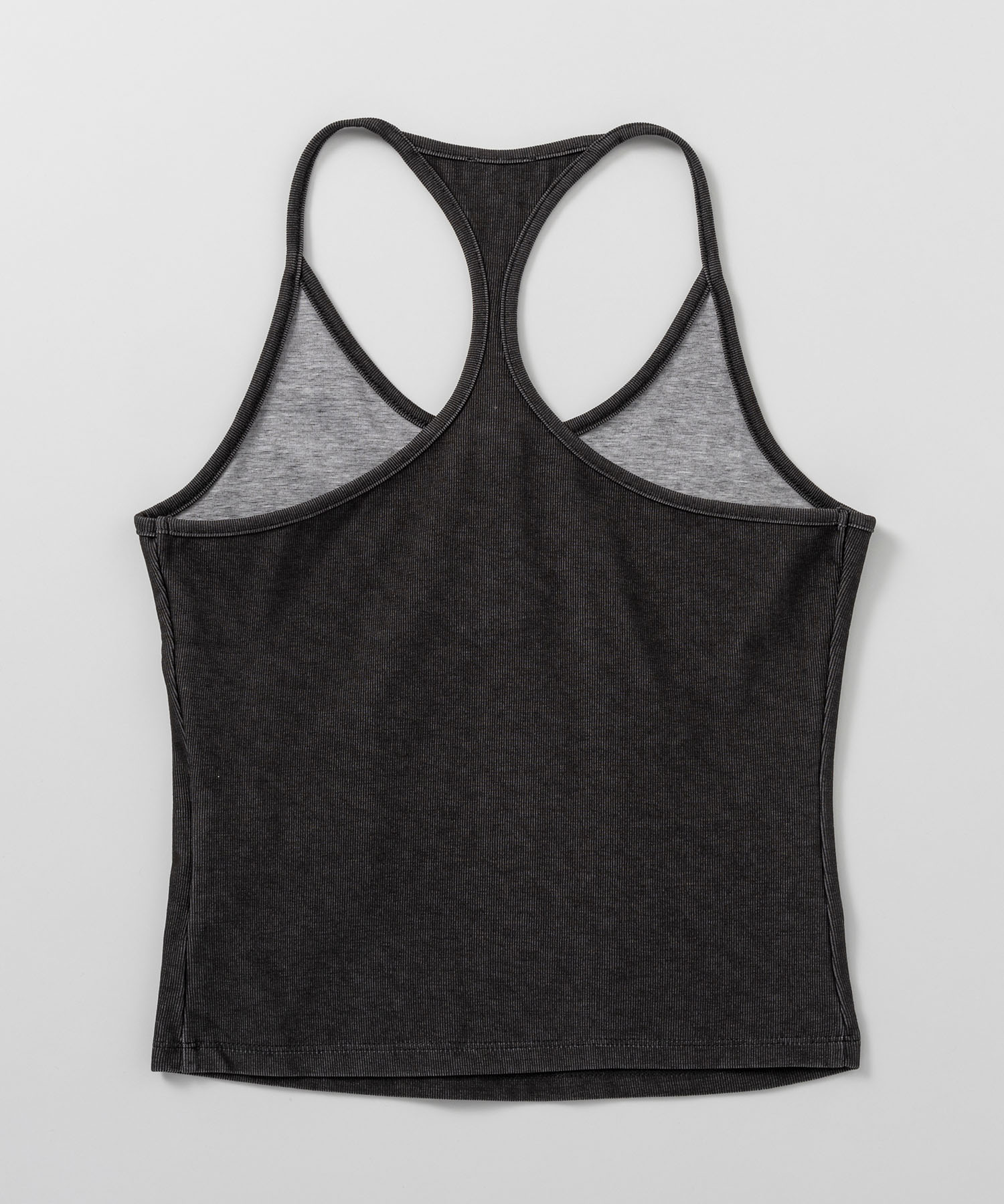 バッククロス リブタンクトップ