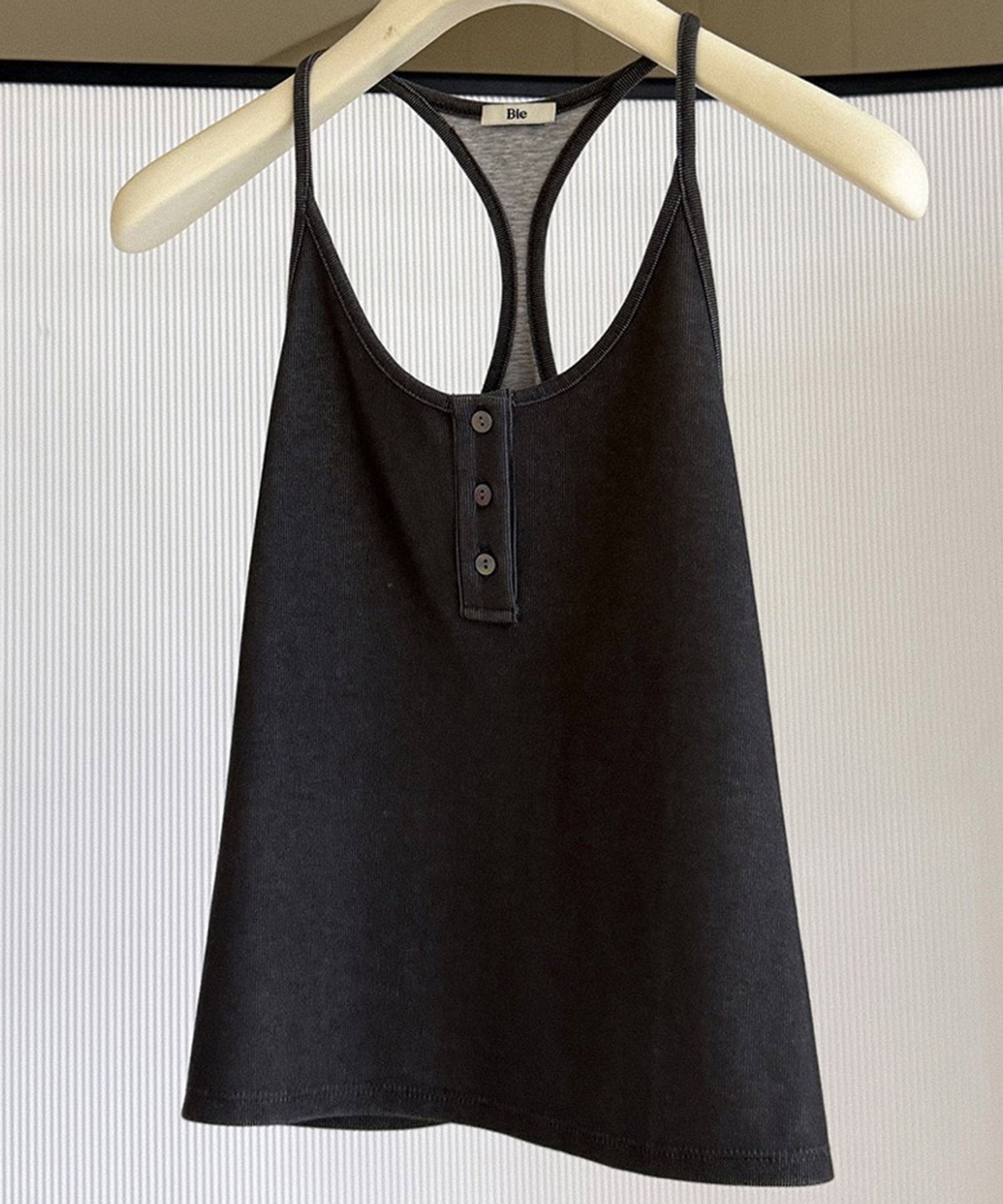 バッククロス リブタンクトップ